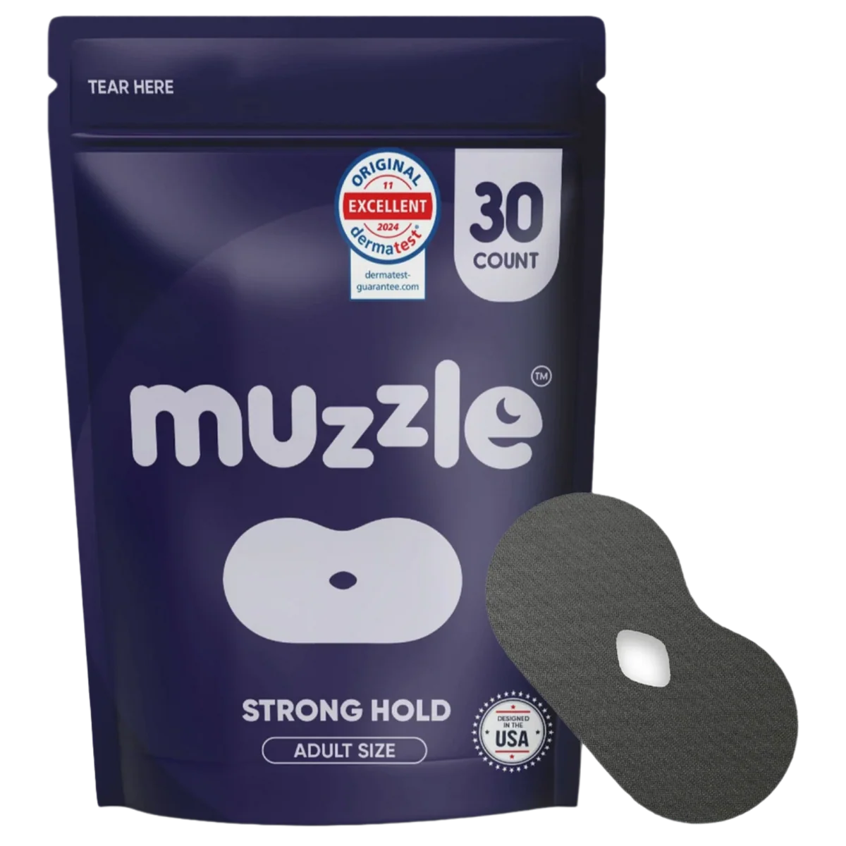 Muzzle® Mouth Tape for Adults (Strong Hold)