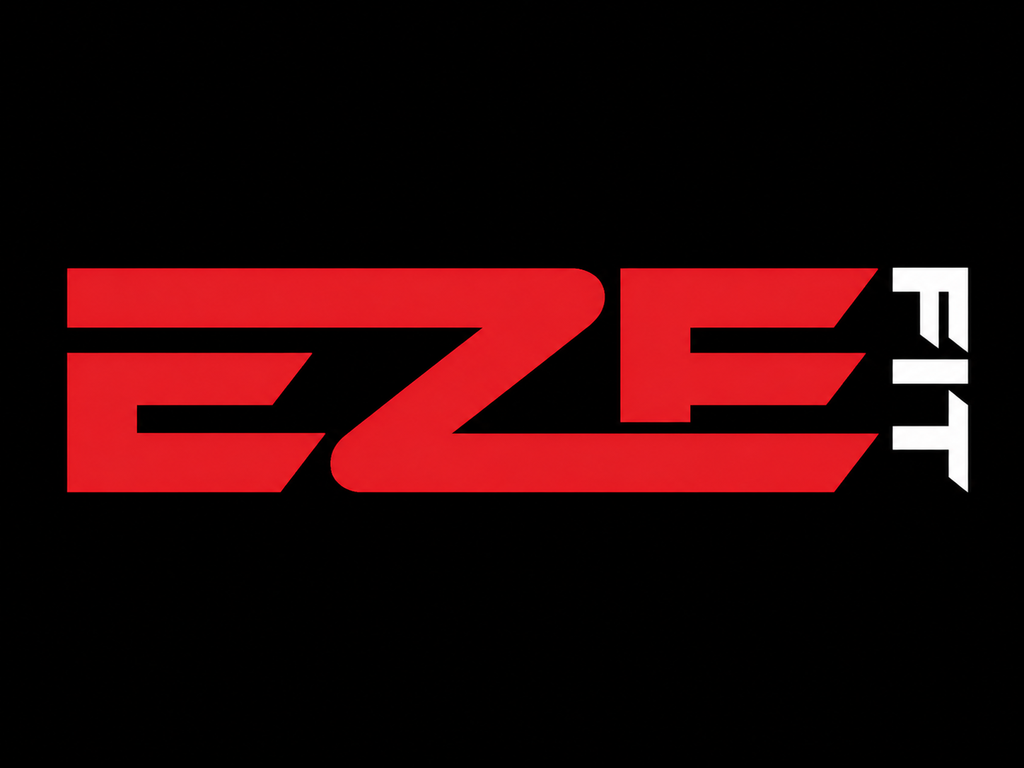 EZEF FIT logo with EZEF in red block letters and FIT in white vertical letters on a black background.