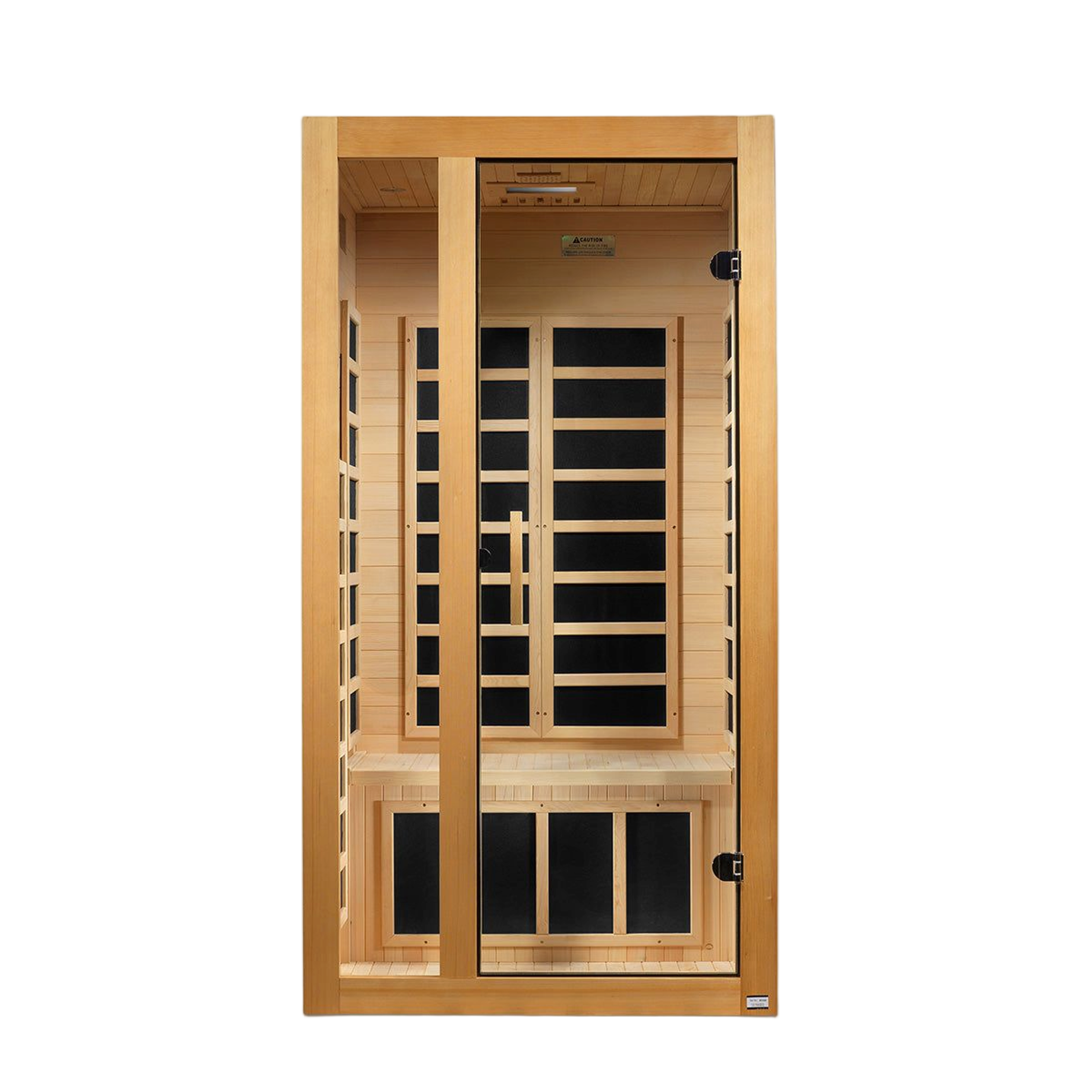 Side angle view of Dynamic Gracia infrared sauna cabin