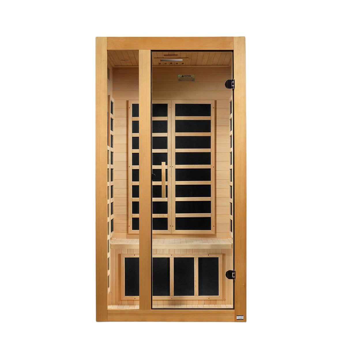 Side angle view of Dynamic Gracia infrared sauna cabin
