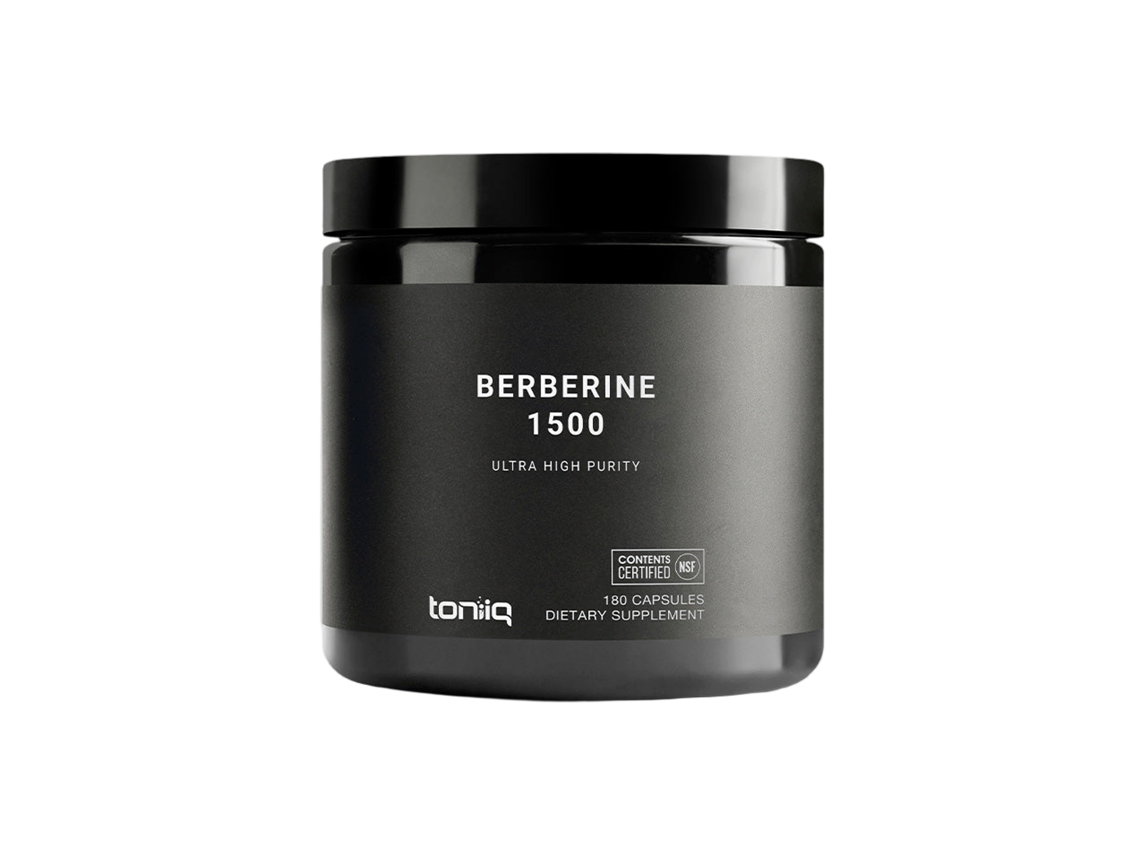 Bottle of Toniiq Berberine 1500, 180 capsules