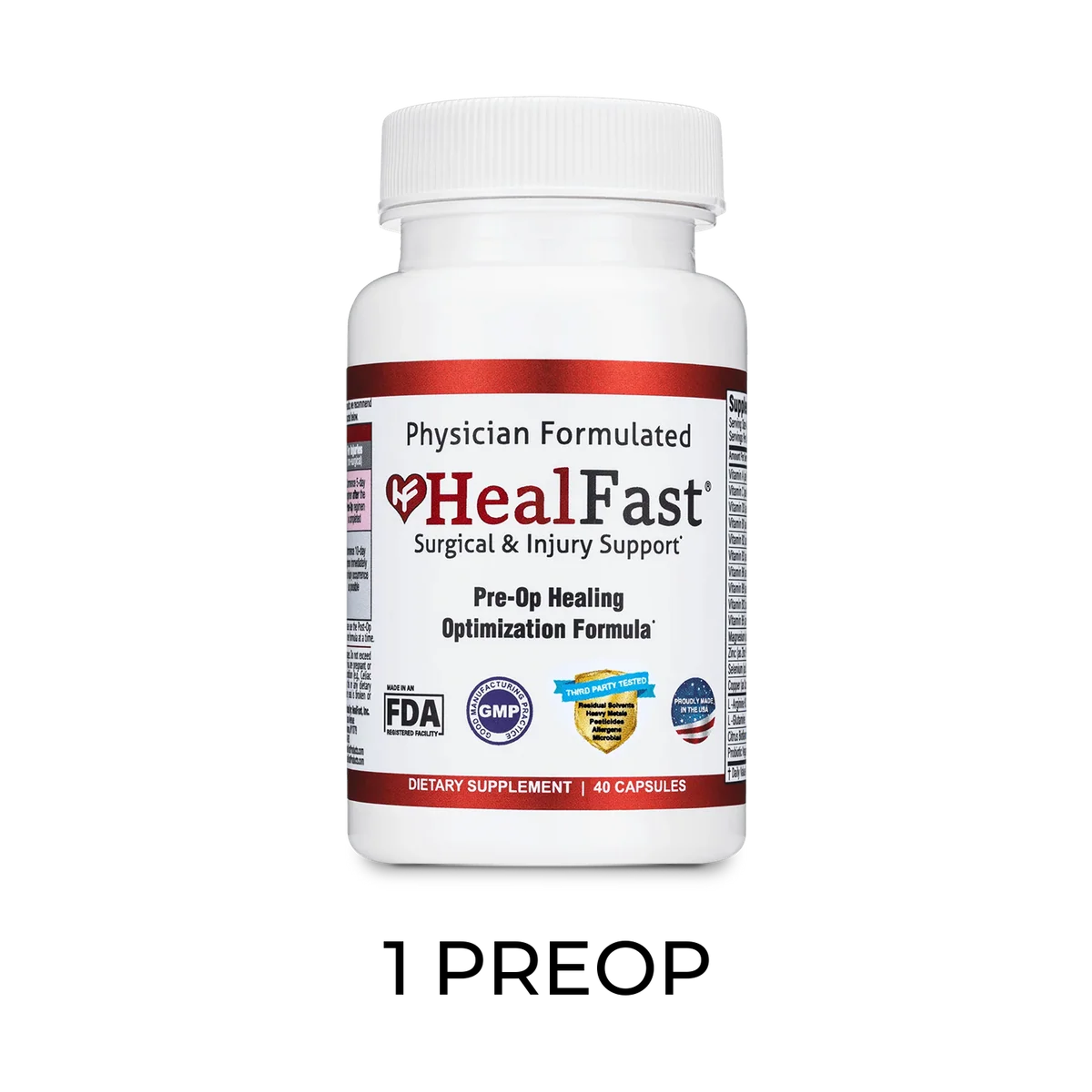HealFast Surgery & Injury Recovery Formula - 1 Post-Op (10 days)
