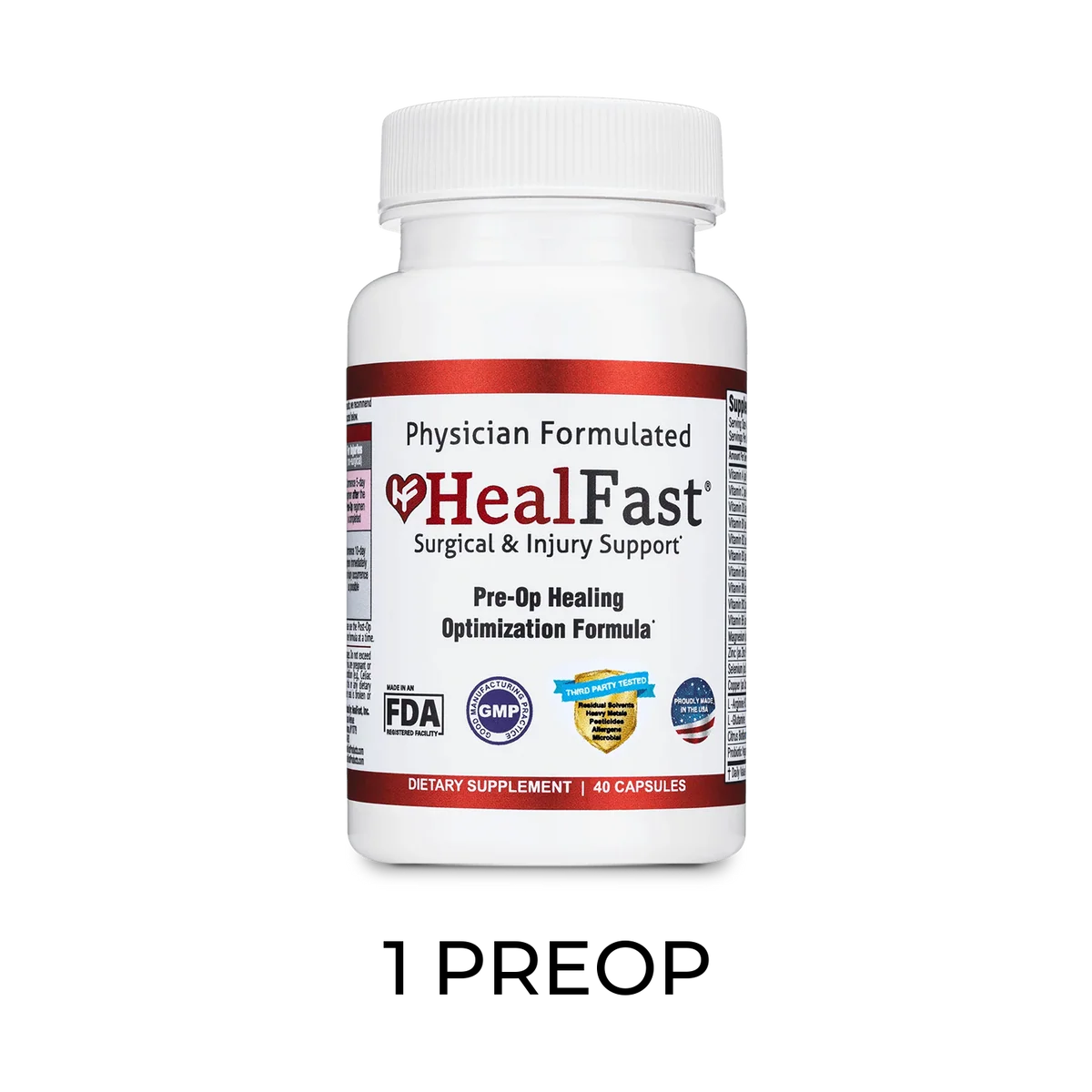 HealFast Surgery & Injury Recovery Formula - 1 Post-Op (10 days)