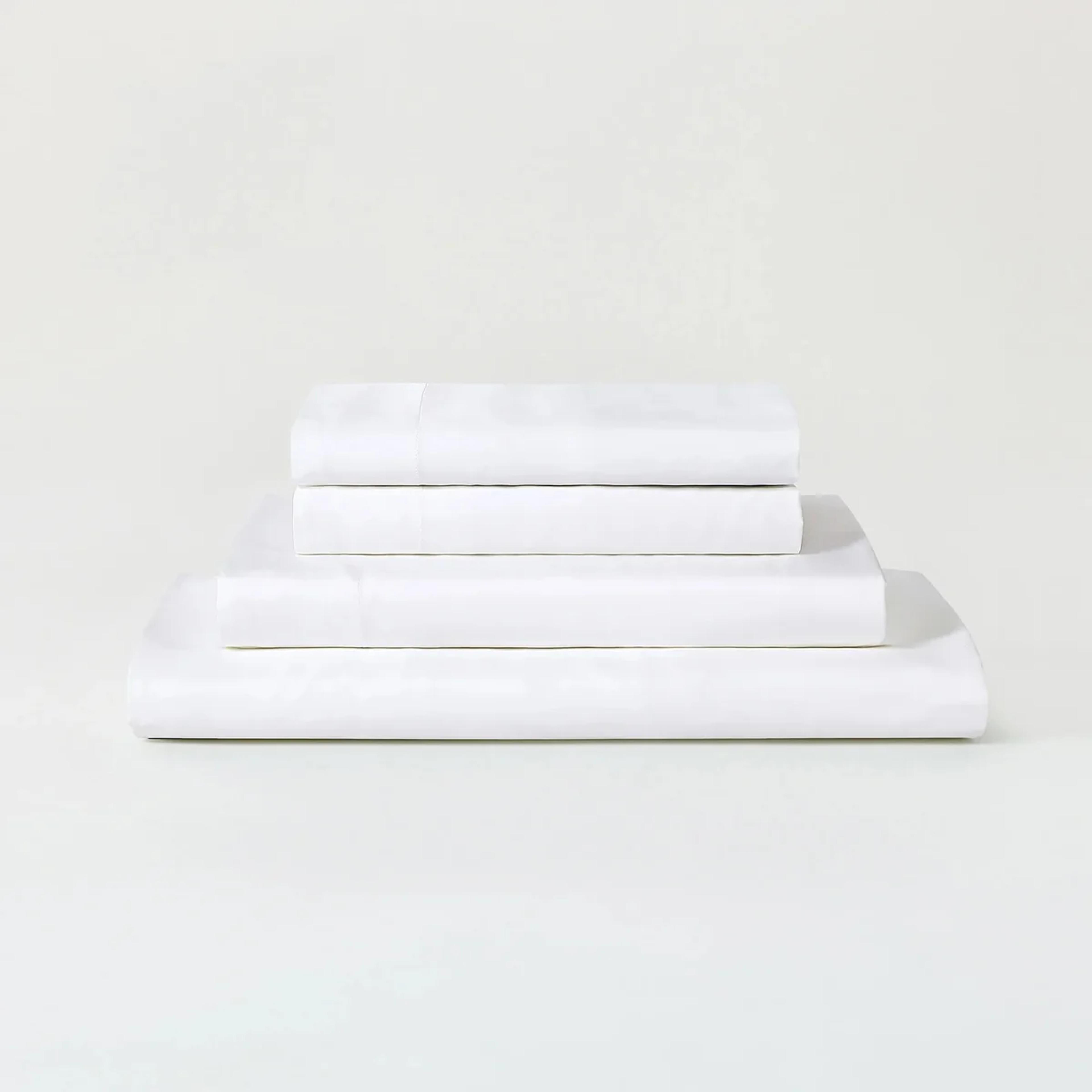 Product image for AiryWeight Eucalyptus Sheet Set in Snow