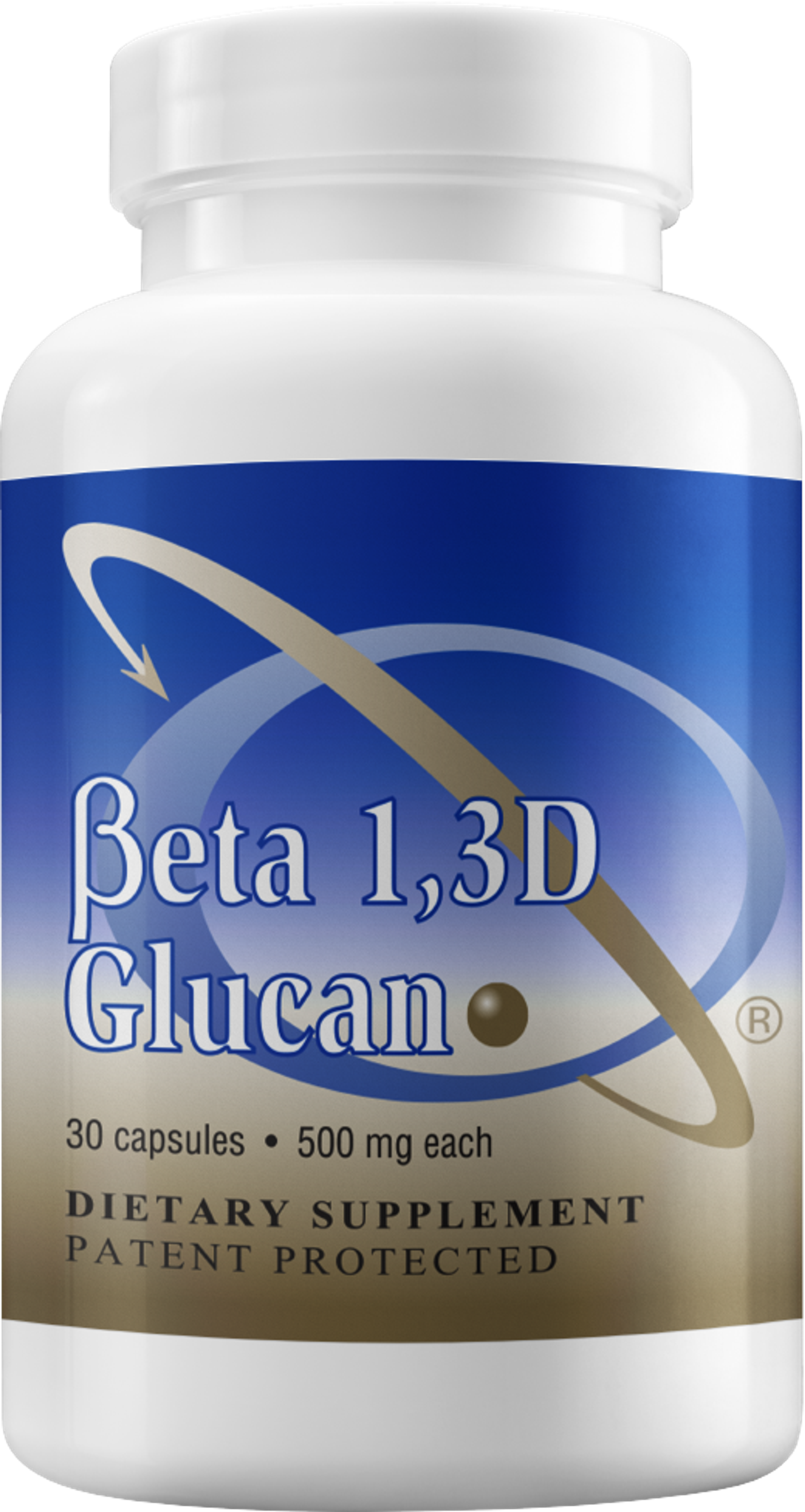 Beta 1,3D Glucan, 500 mg capsules, 30 count