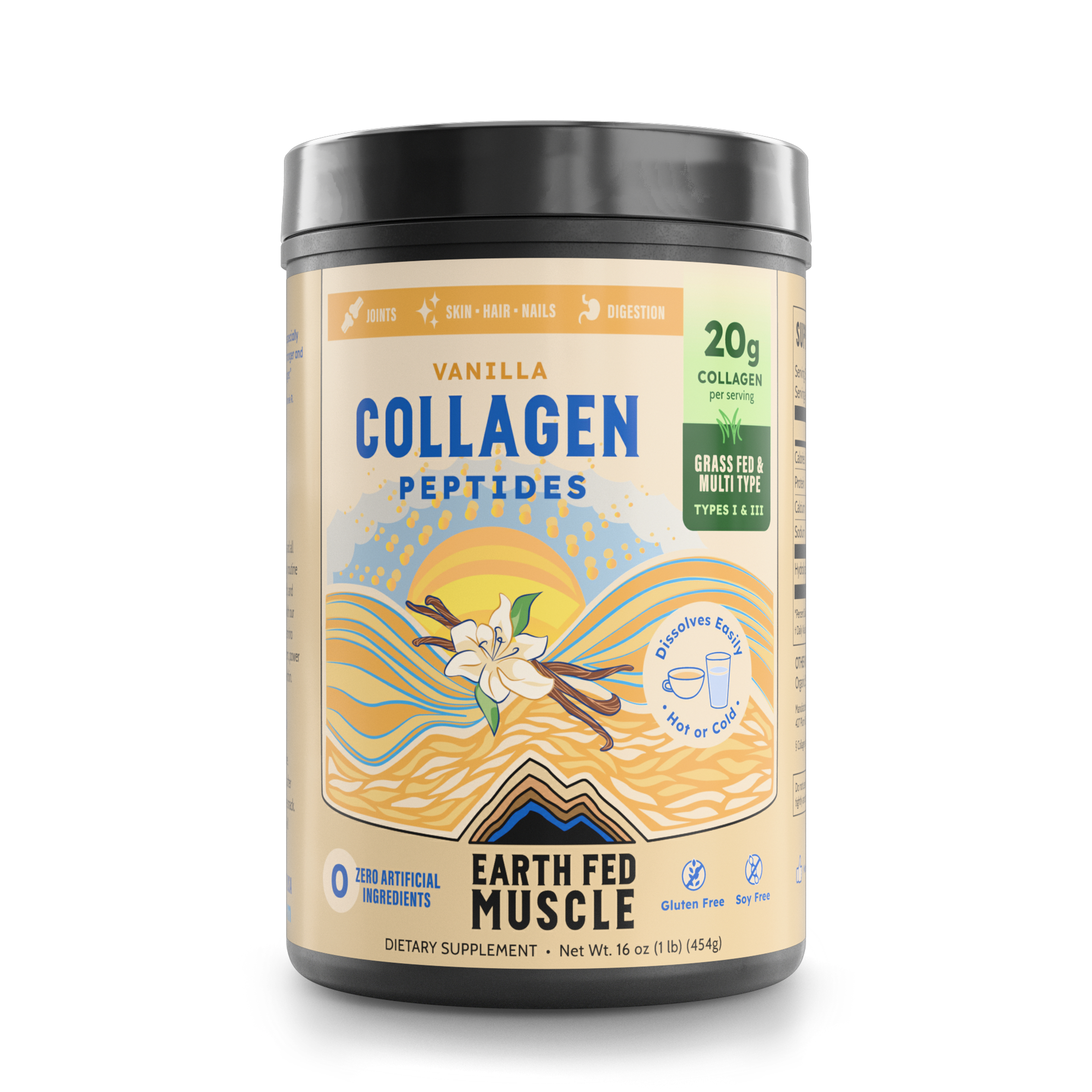Bag of Earth Fed Muscle Vanilla Collagen Peptides