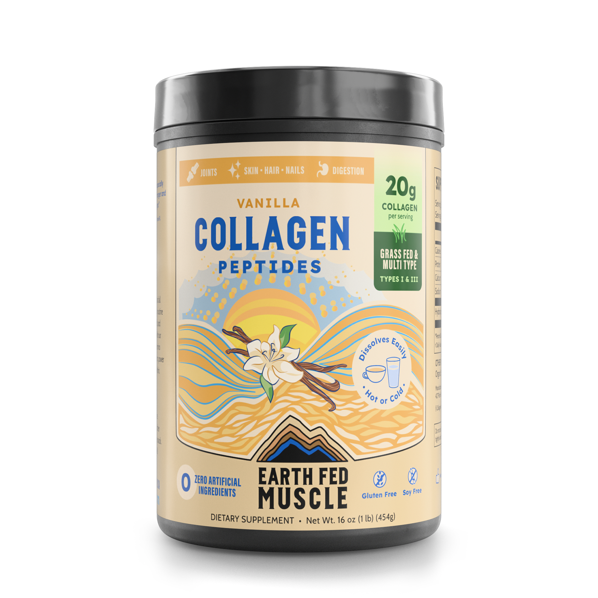 Bag of Earth Fed Muscle Vanilla Collagen Peptides