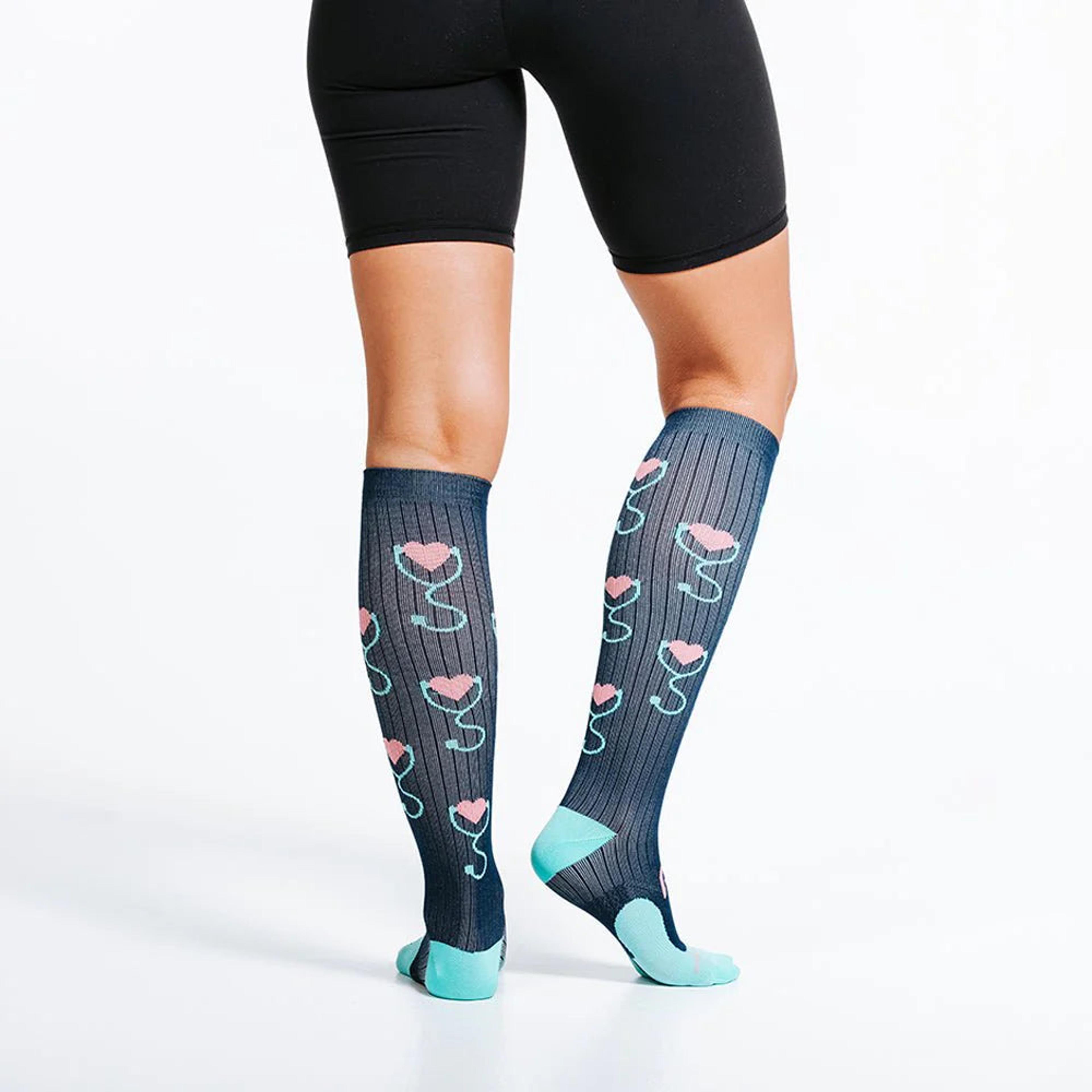 Stethoscope Hearts Compression Sock image 4