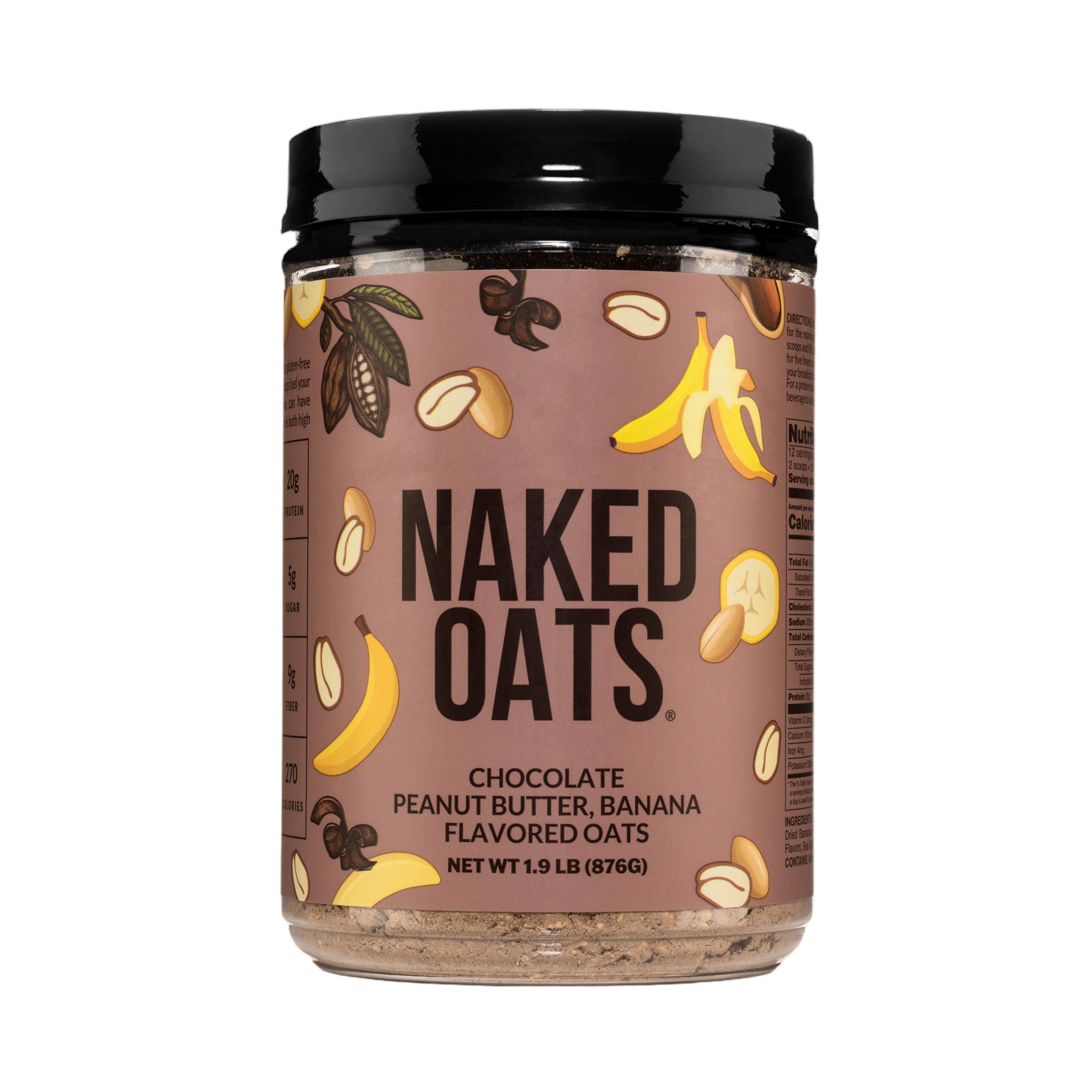 Bag of Chocolate Peanut Butter Banana Naked Oats