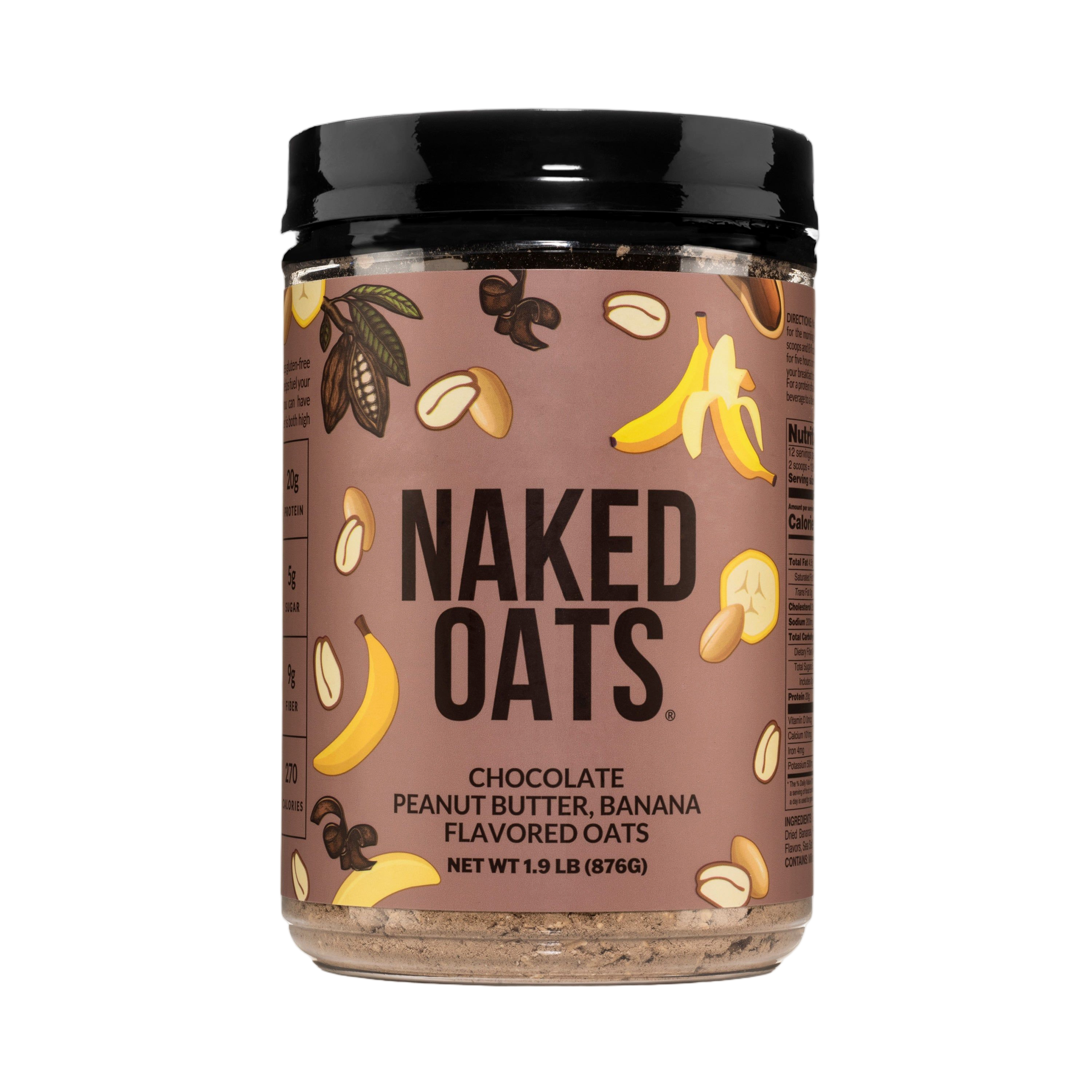 Bag of Chocolate Peanut Butter Banana Naked Oats