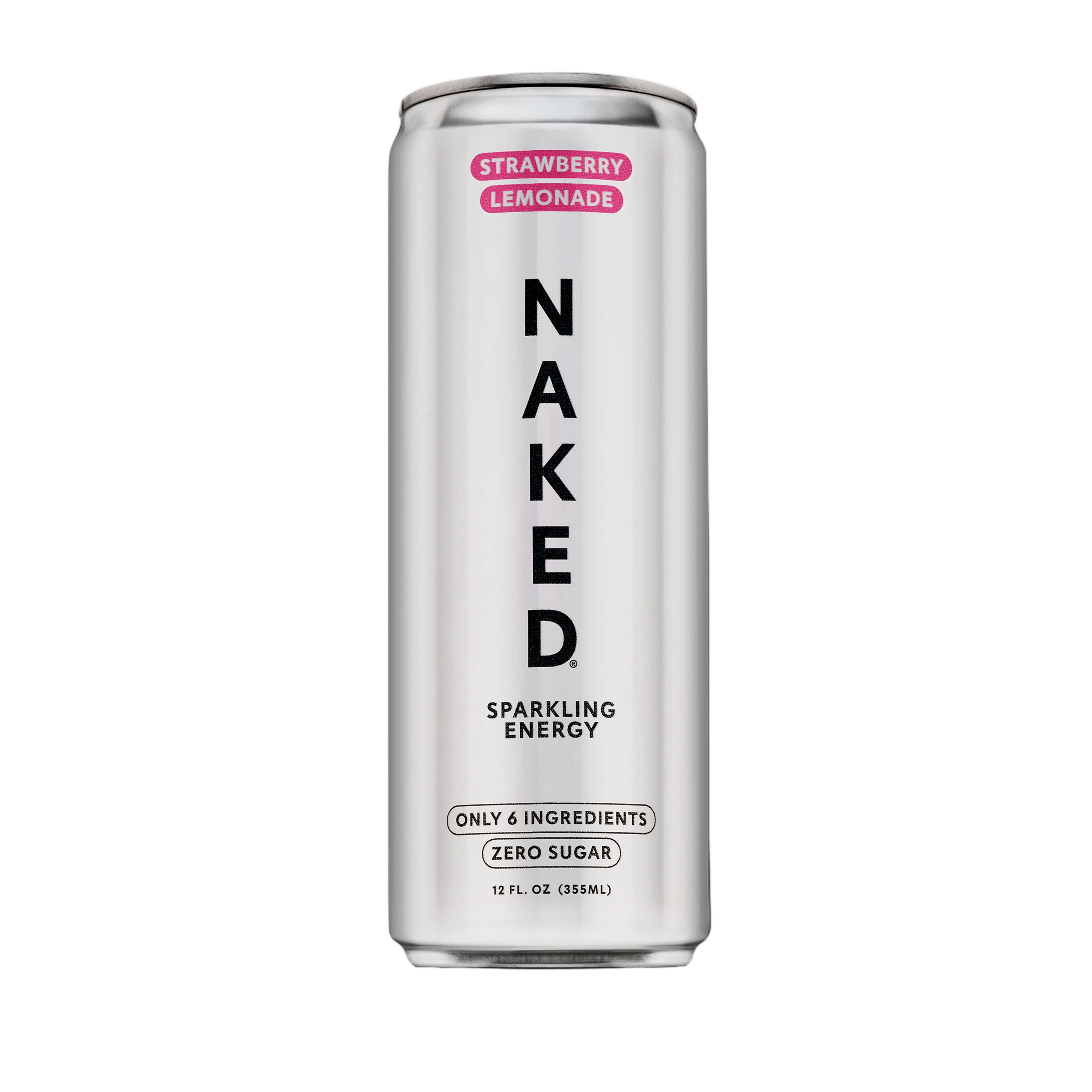Can of Naked Sparkling Energy Strawberry Lemonade