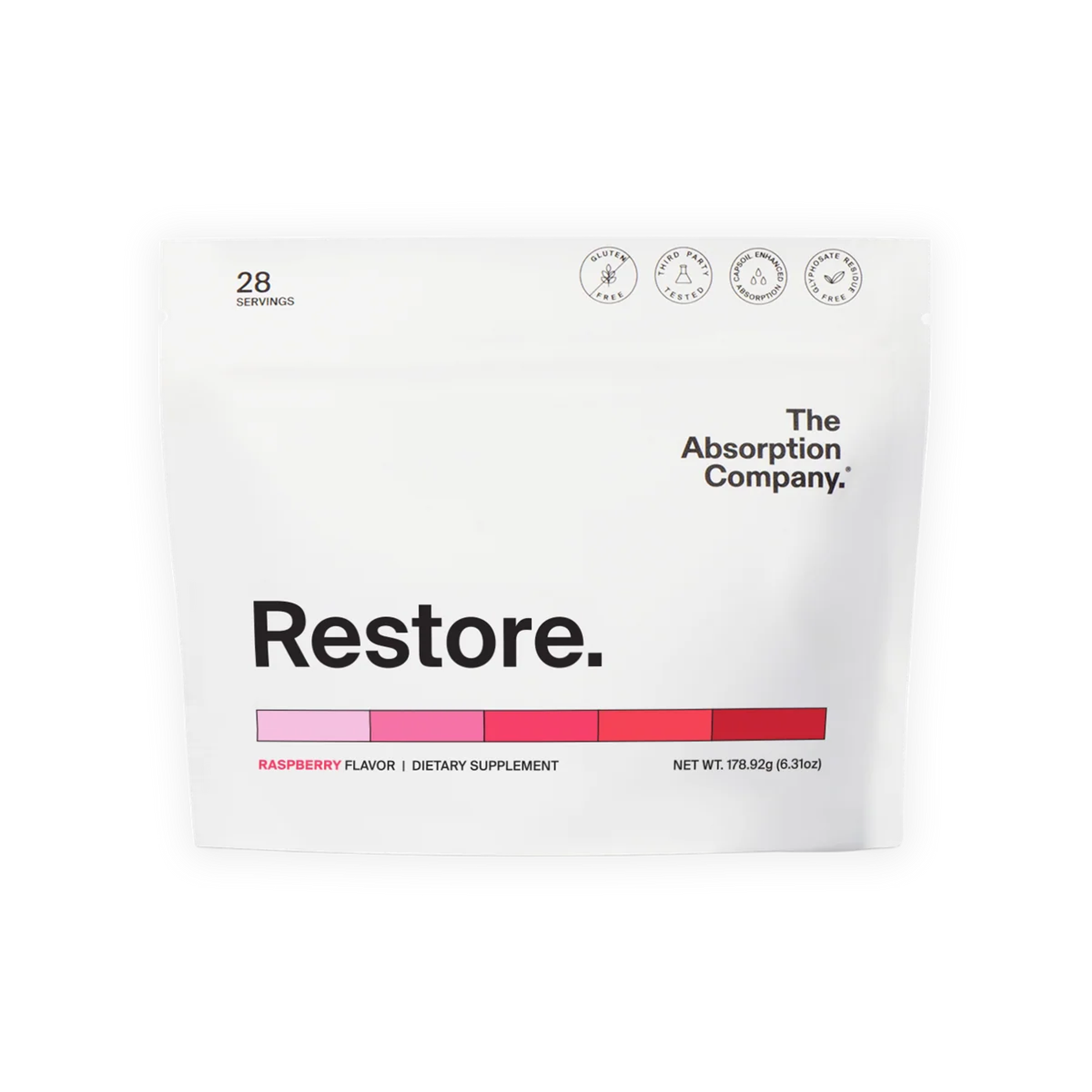 Product image for Restore: Hydrate + Immunity + Detox in Bag / Raspberry