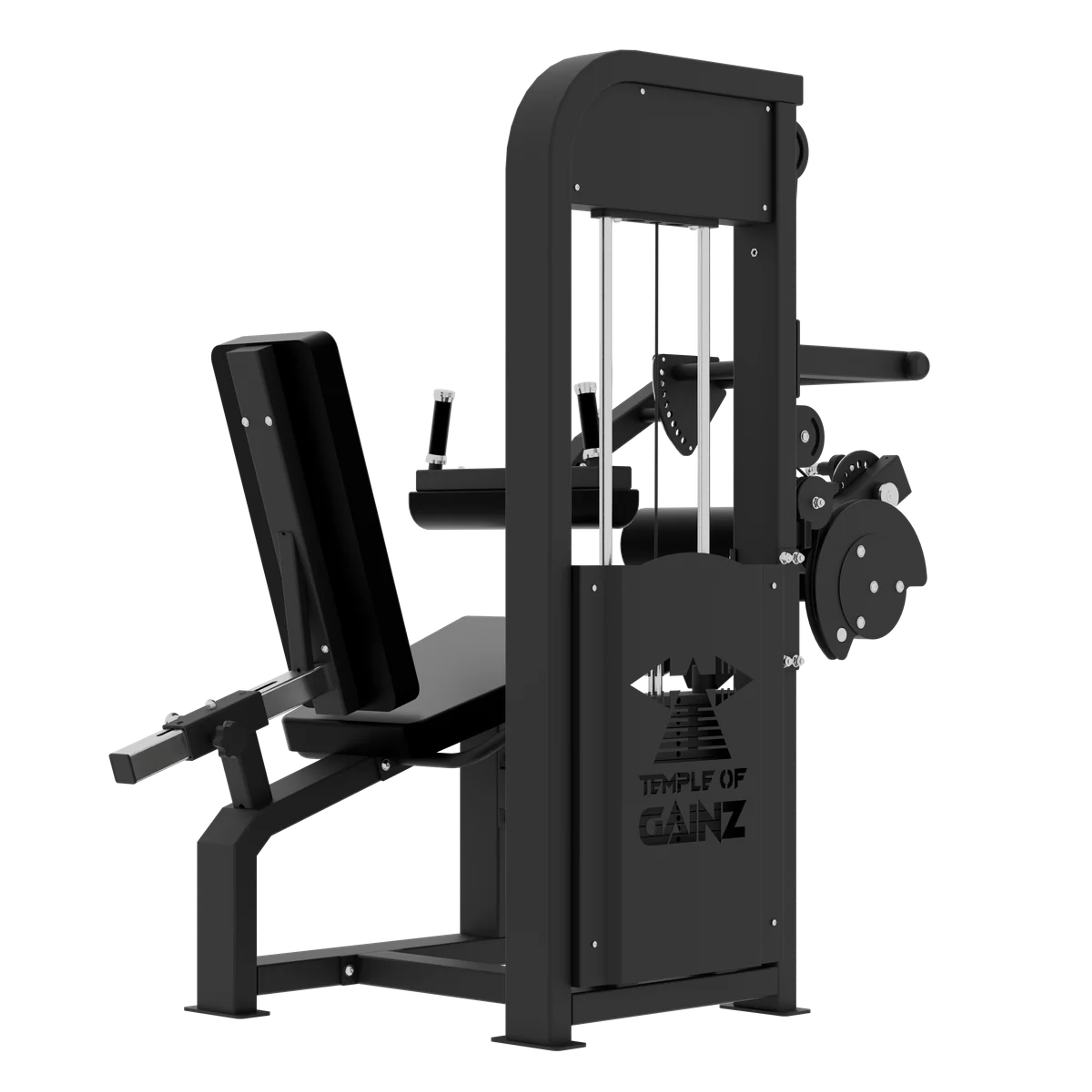 SELECTORIZED LEG EXTENSION + SEATED LEG CURL VERSION 3 in Black