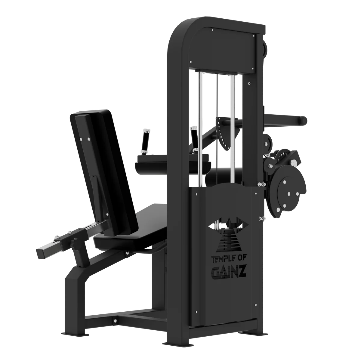 SELECTORIZED LEG EXTENSION + SEATED LEG CURL VERSION 3 in Black