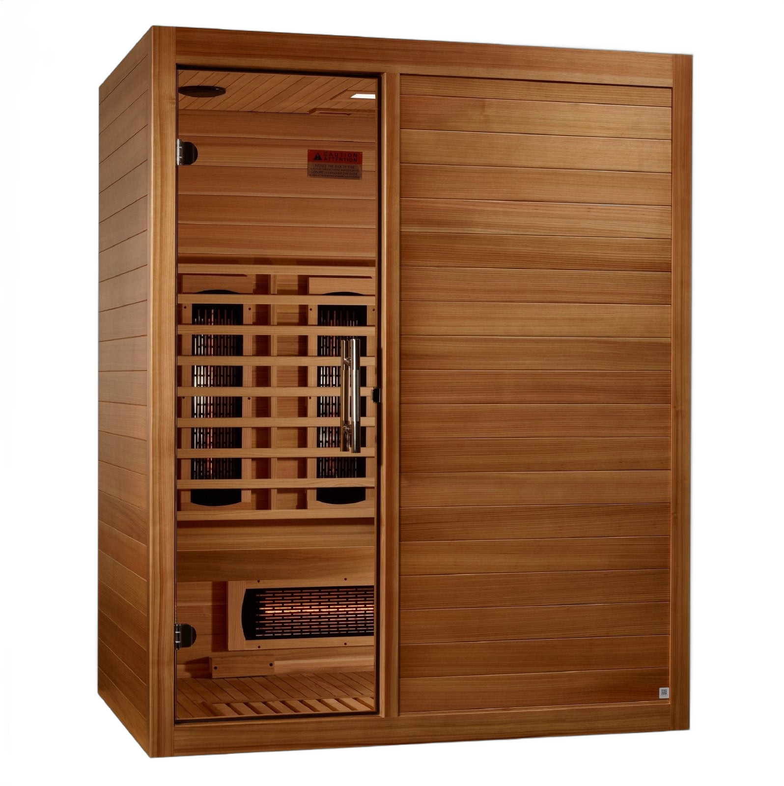 Maxxus S-Line Full Spectrum Infrared Sauna 3-Person Pacific Cedar MX-S306-01