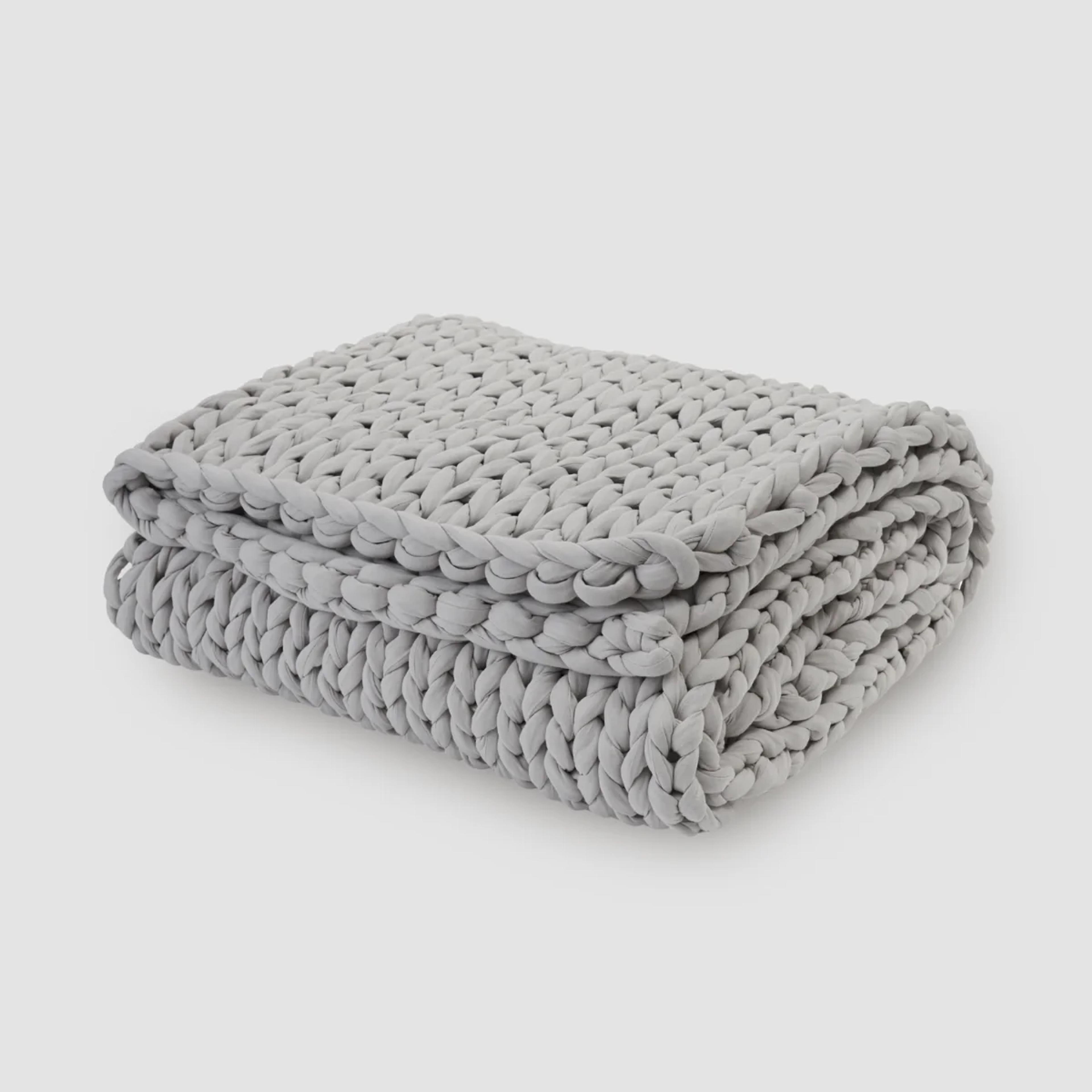 Cotton Weighted Blanket in Moonstone Grey