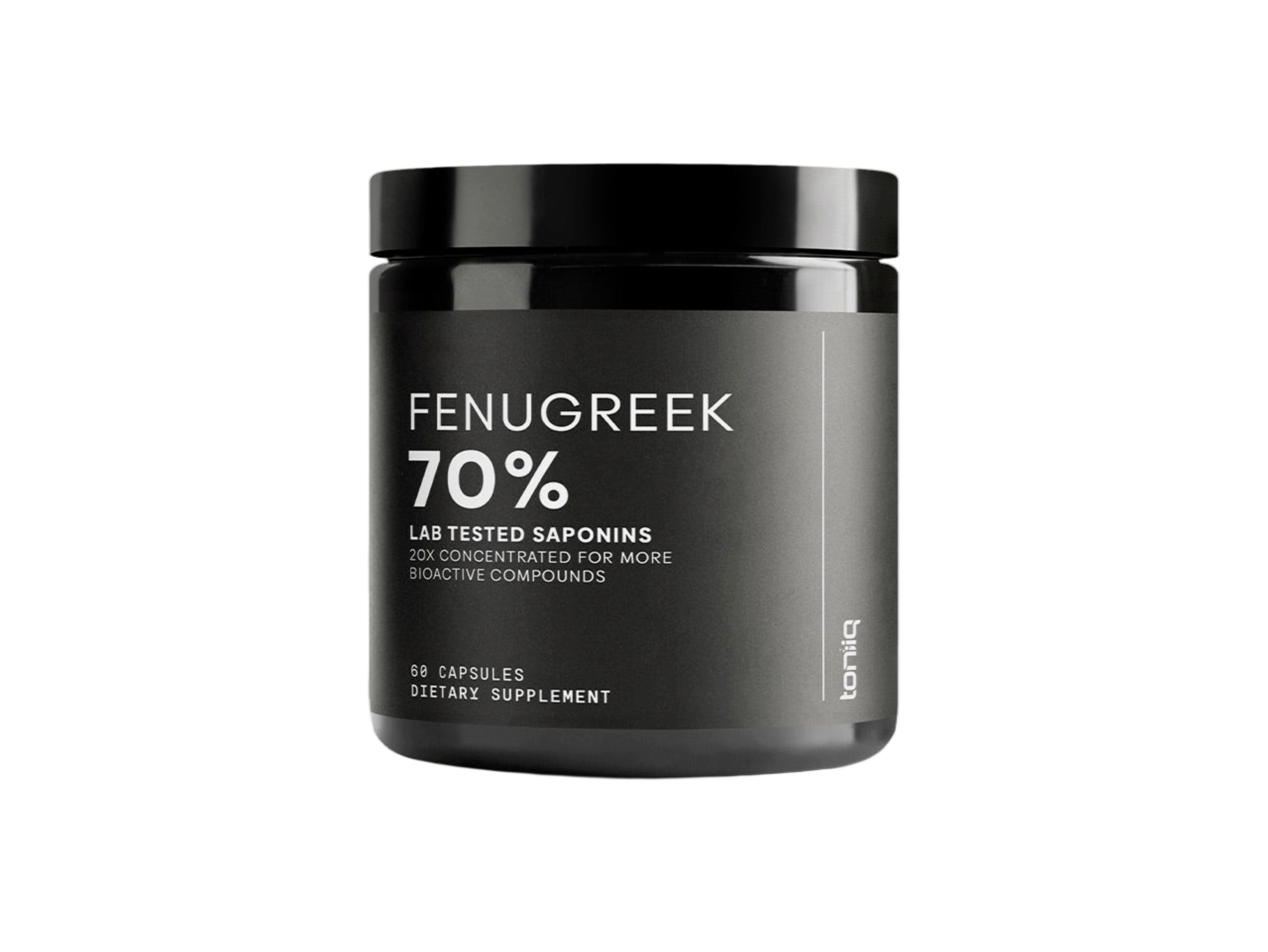 Bottle of Toniiq Fenugreek 70% 60 capsules