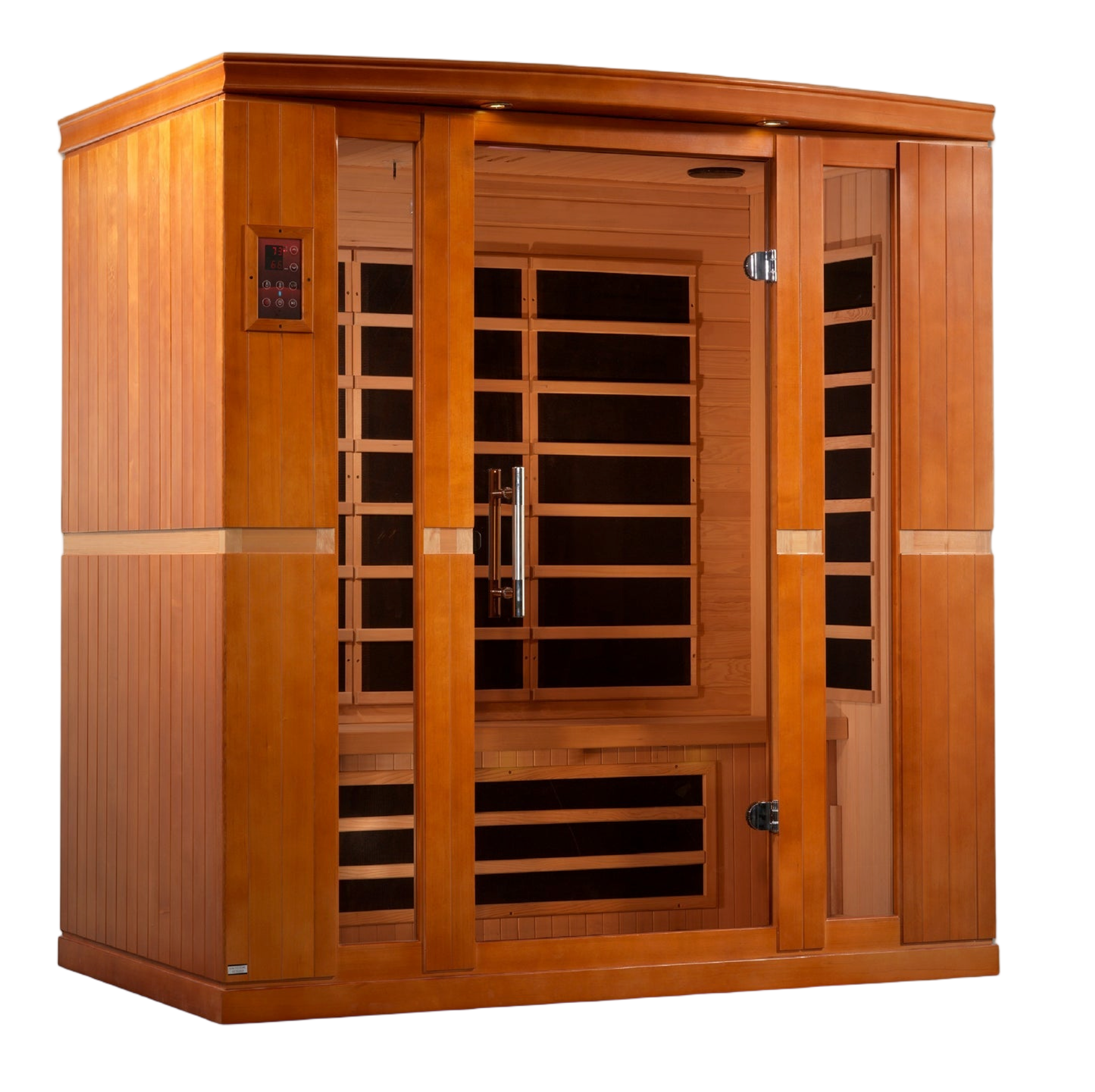 Dynamic Bergamo Elite 3-person infrared sauna exterior view