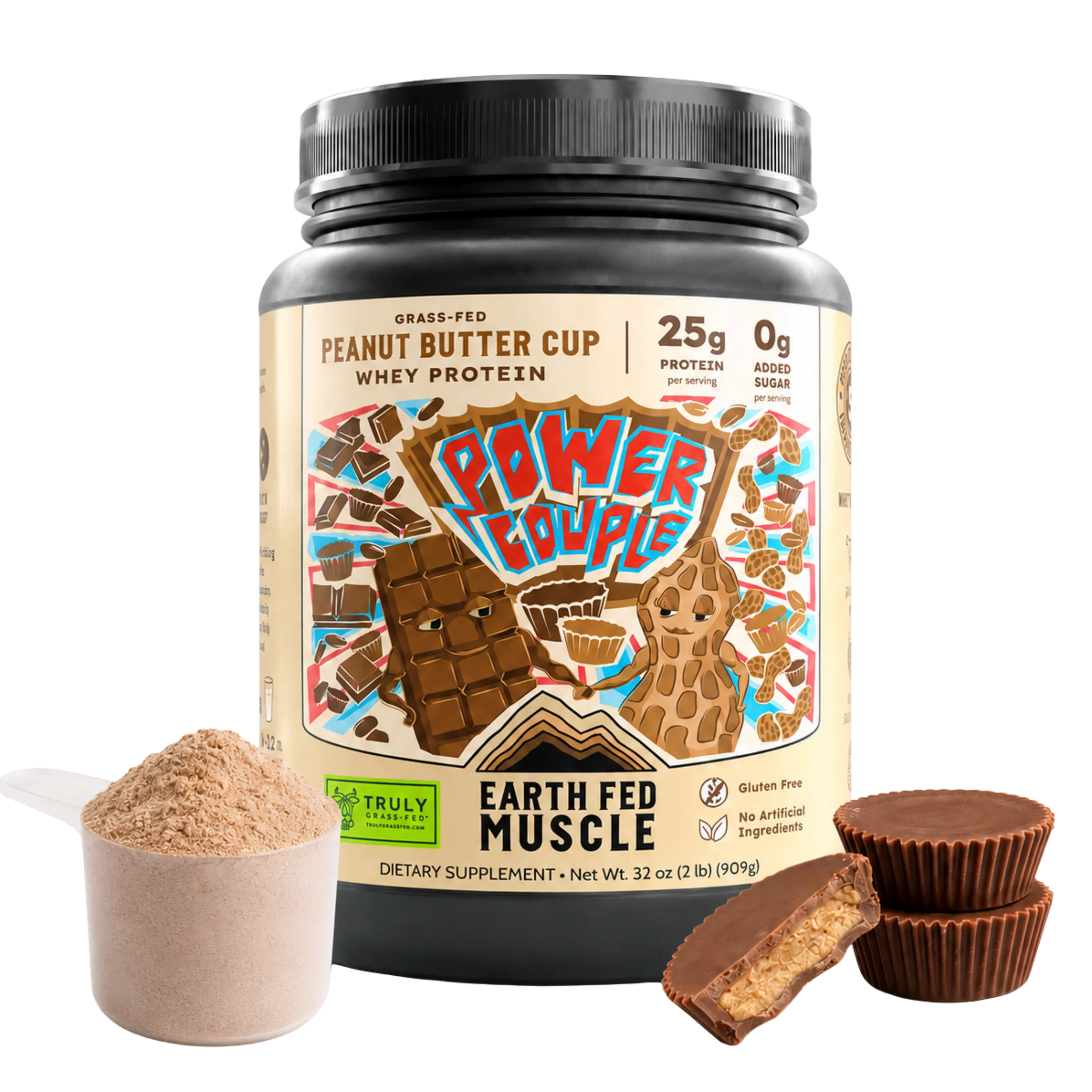 Power Couple Peanut Butter Cup Grass-Fed Whey Protein