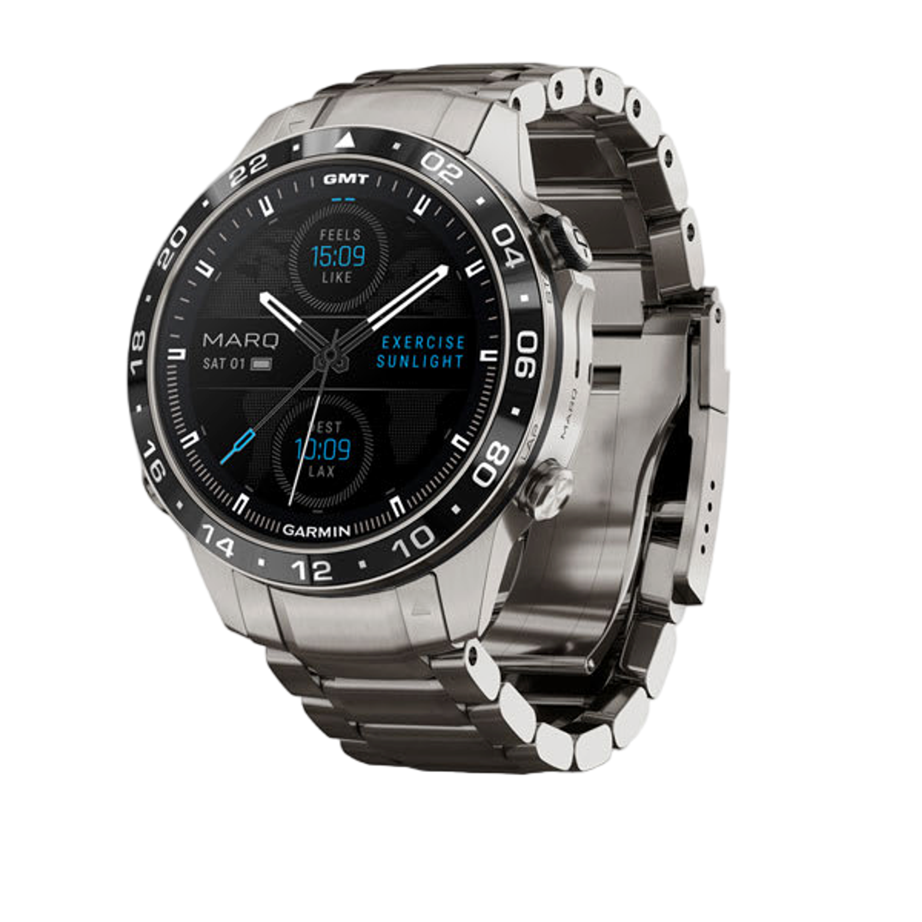Garmin MARQ Aviator Gen 2 smartwatch face and band