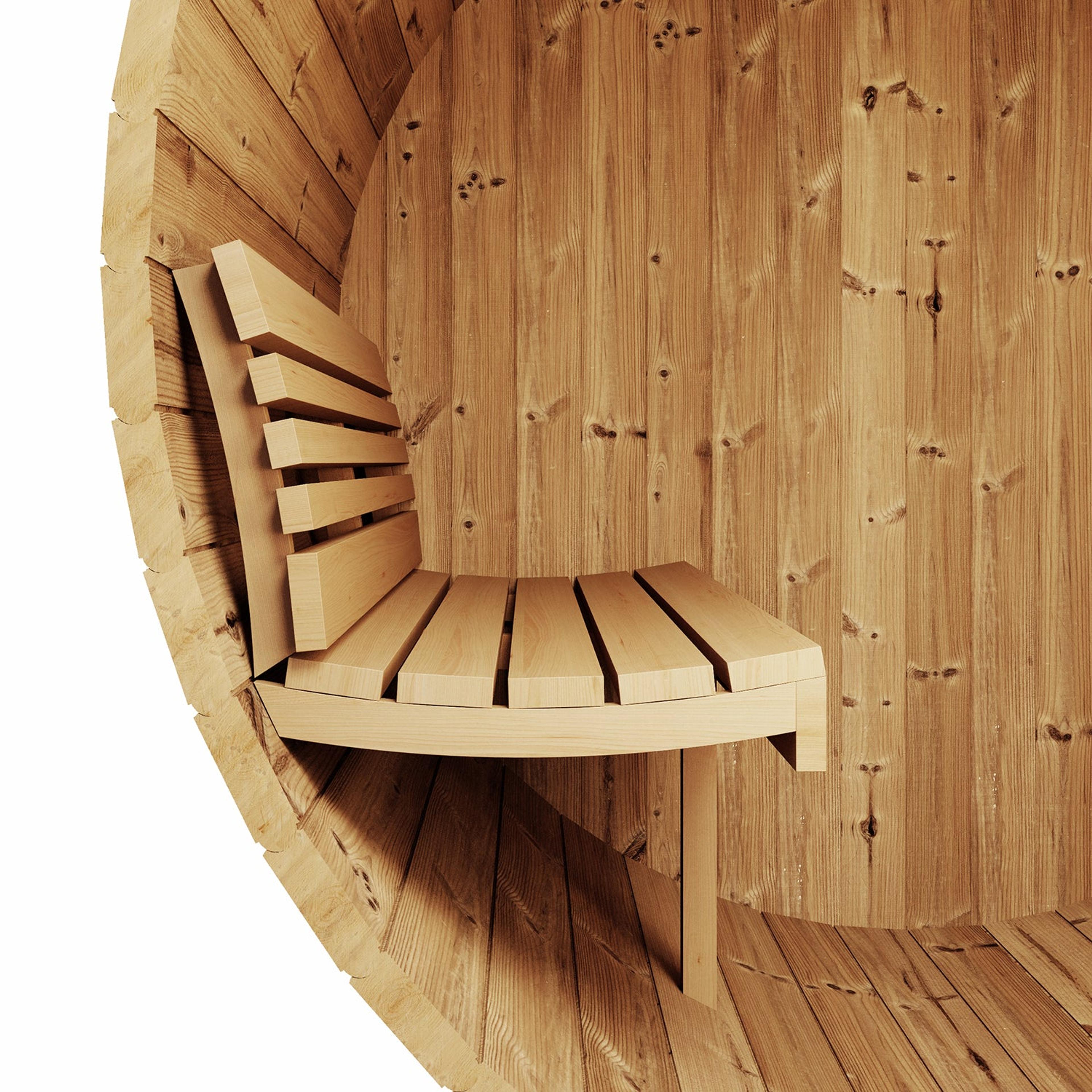SaunaLife ERGO E6 Outdoor Barrel Sauna Kit | 3 Person Sauna image 6