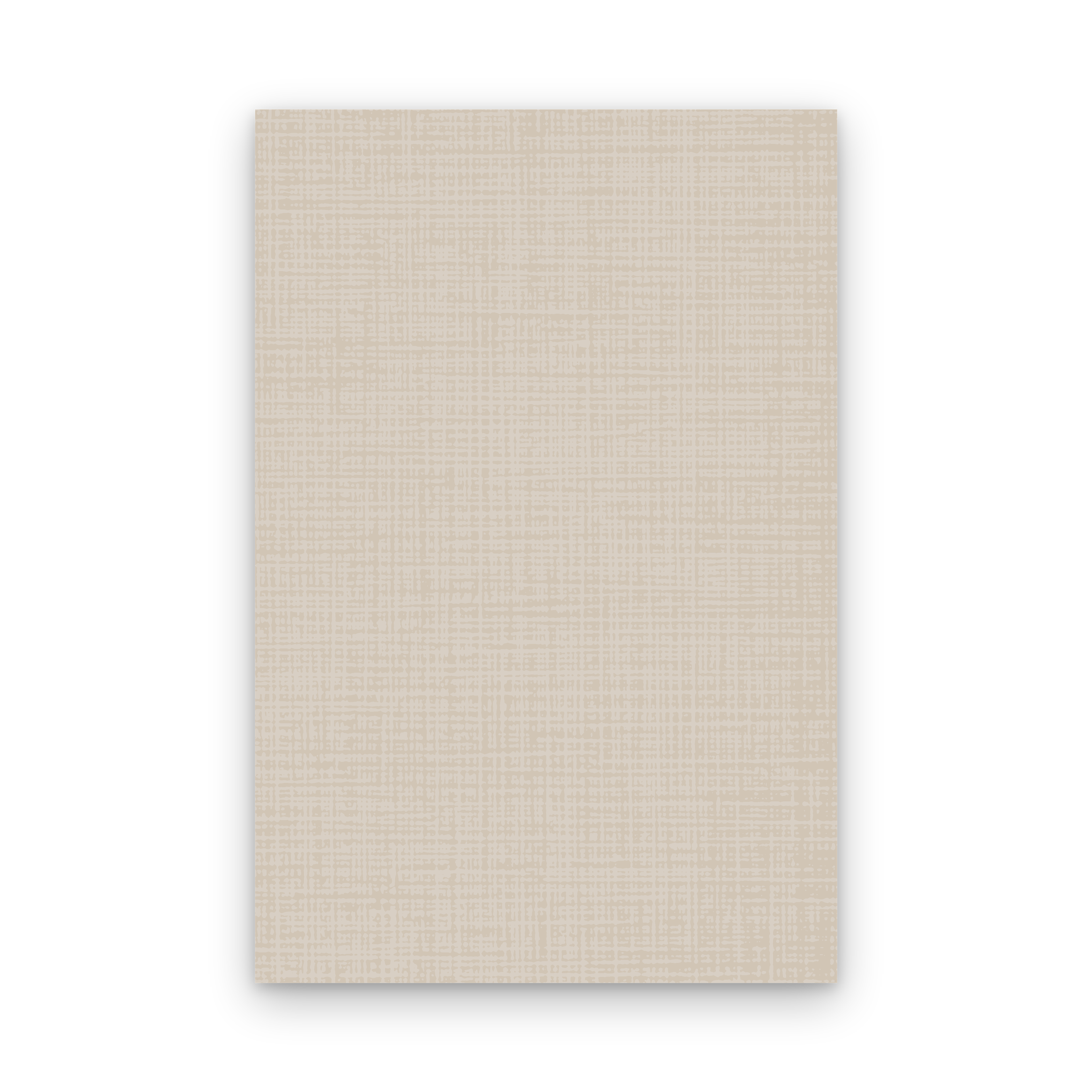 Light beige rectangular sheet with a subtle woven texture.