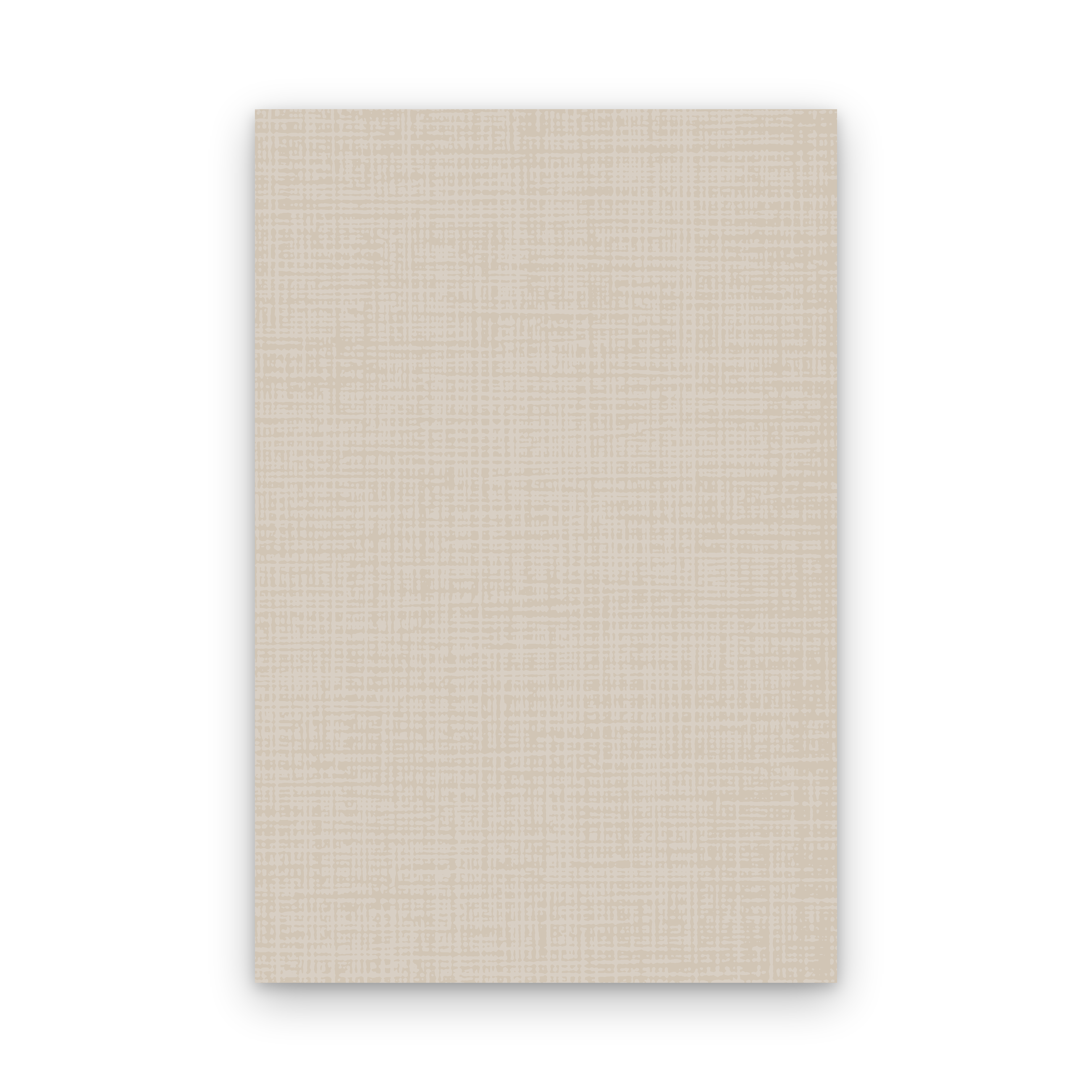 Light beige rectangular sheet with a subtle woven texture.