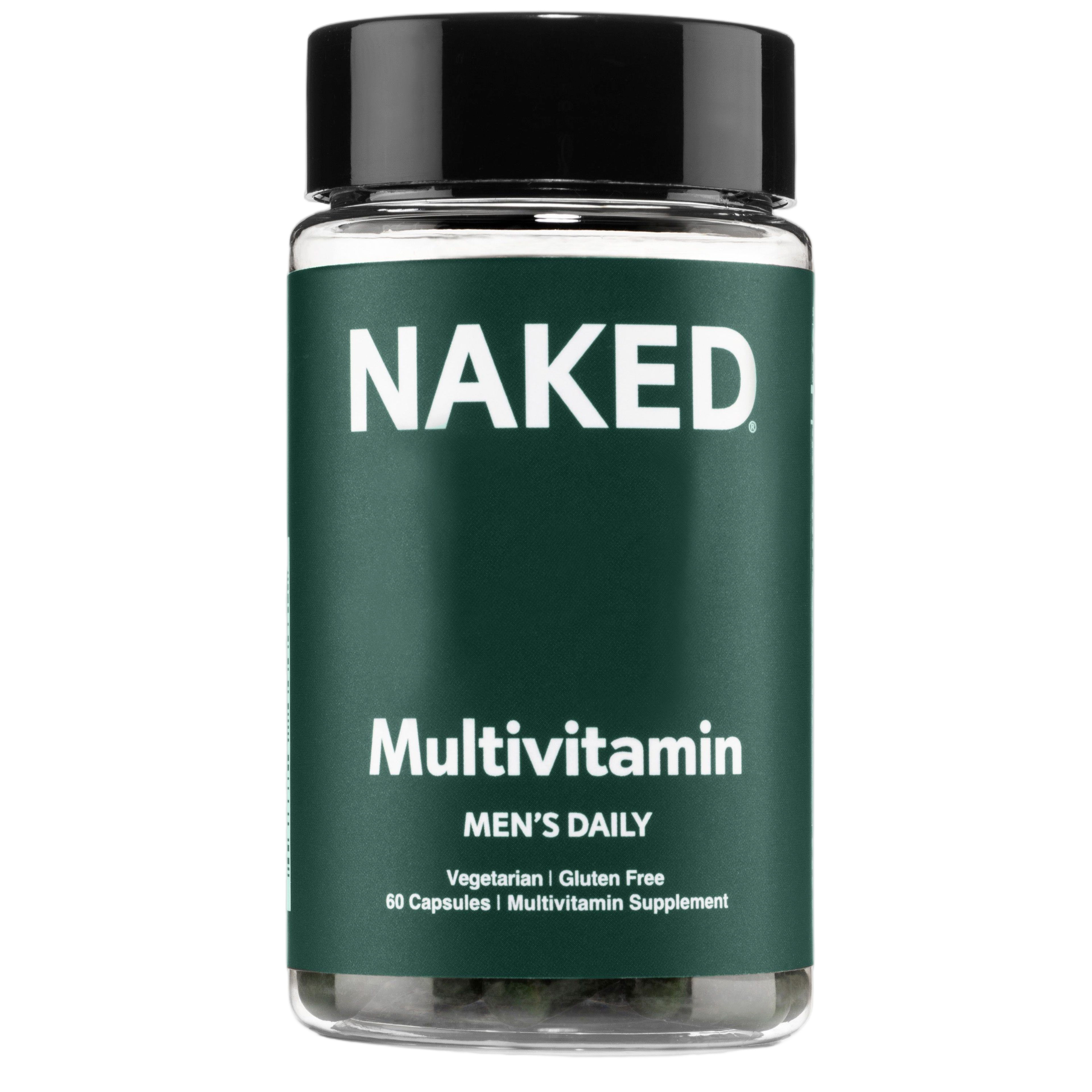Bottle of Naked Men's Multi 60 capsules