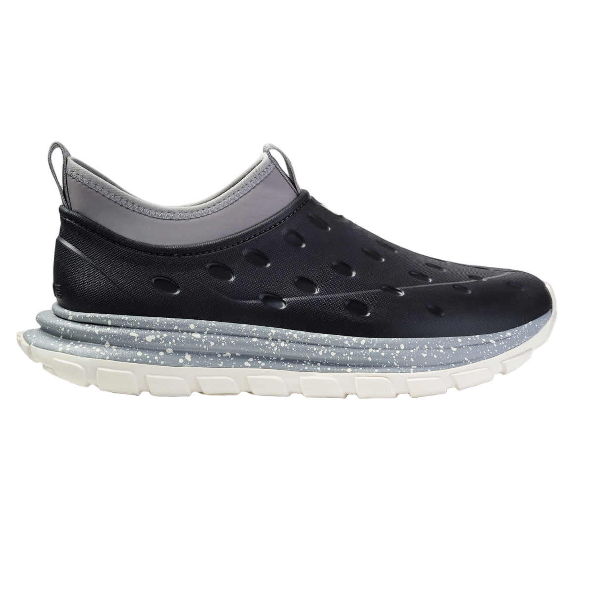 Side view of dark gray Revive AC recovery shoe