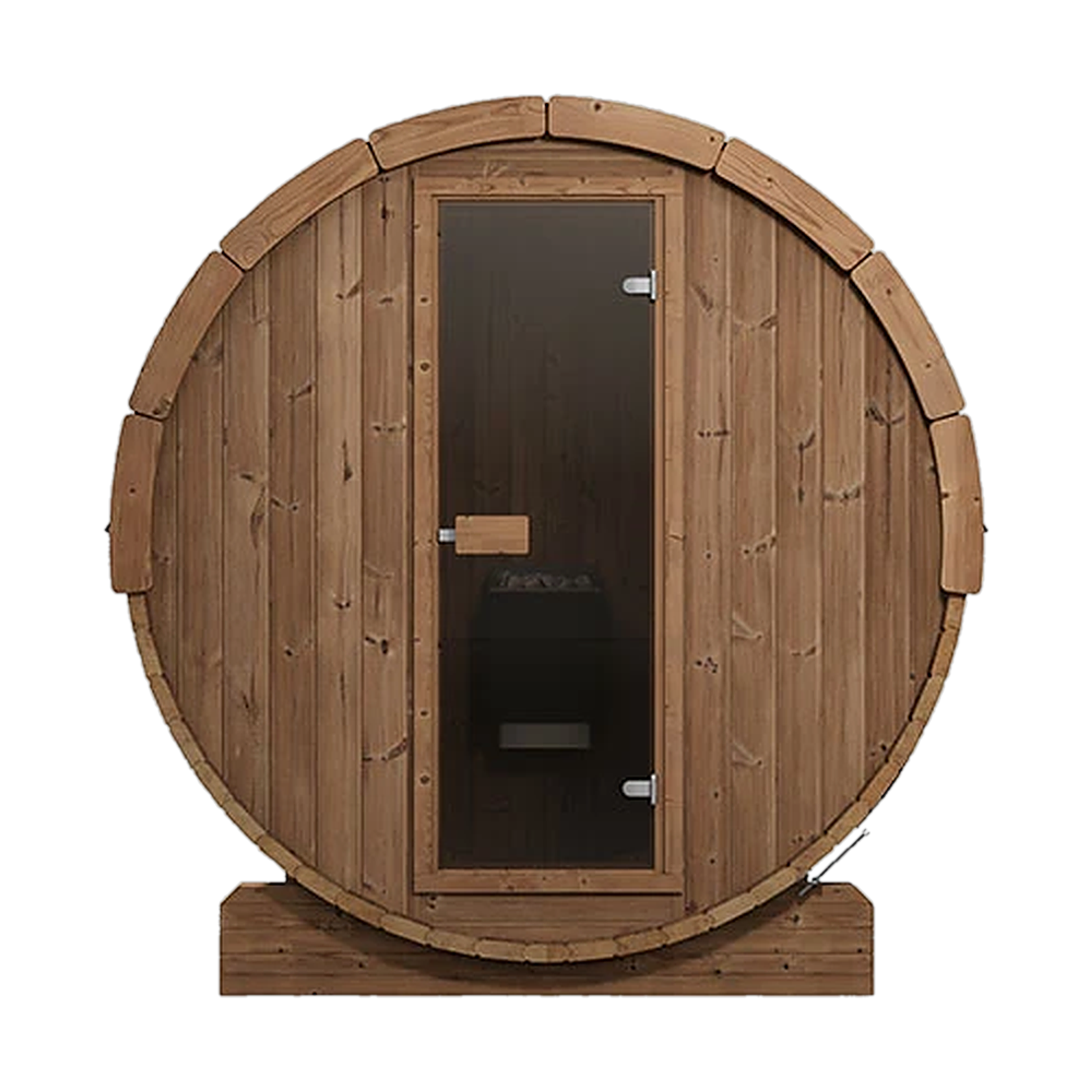 SaunaLife ERGO E6 Outdoor Barrel Sauna Kit | 3 Person Sauna