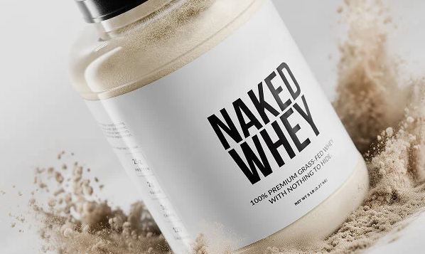 Naked Nutrition Whey protein product beauty shot