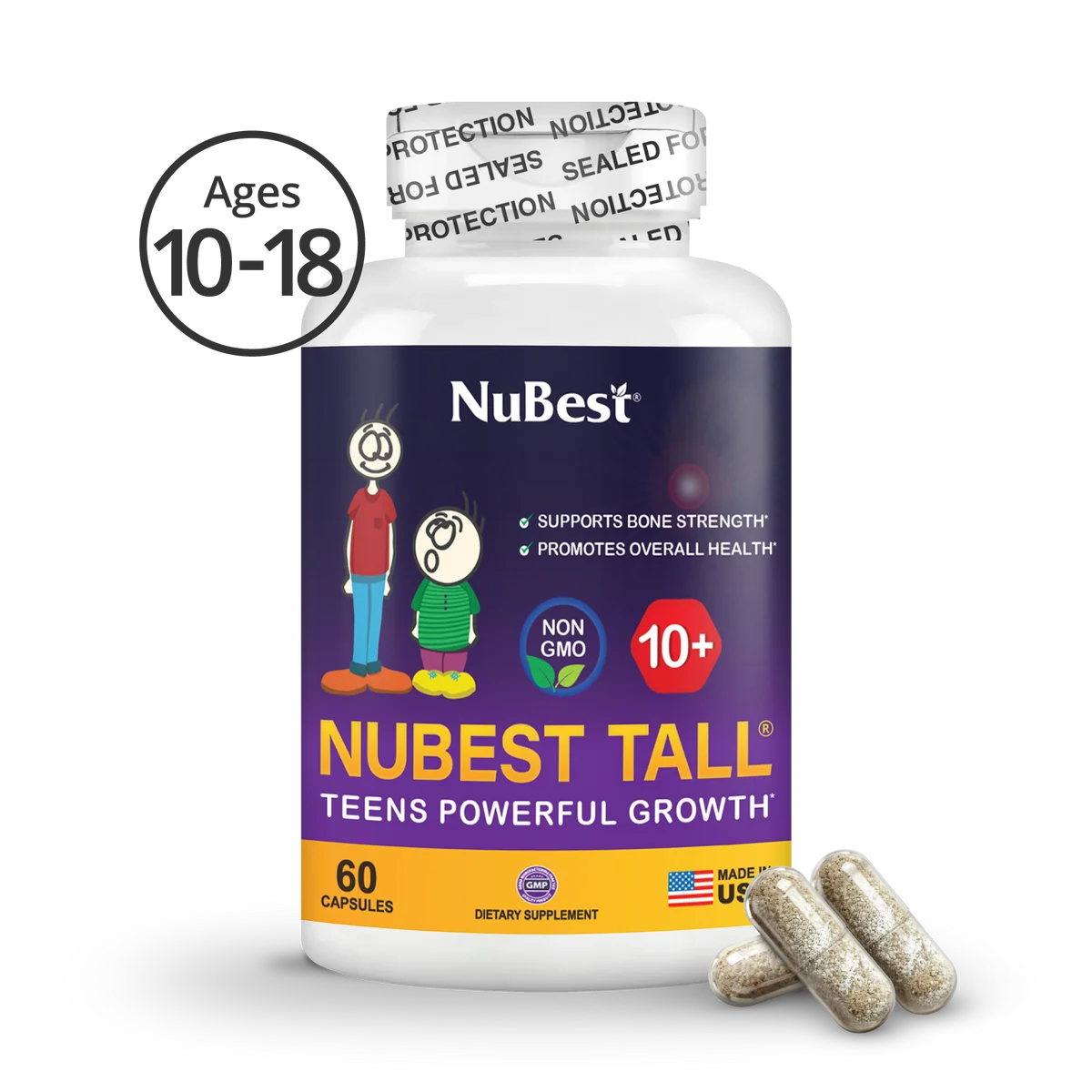 NuBest Tall 10+, Growth Support for Teens (60 Capsules)