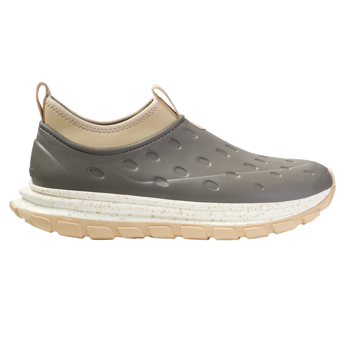 Bark colored Kane Revive AC recovery shoe side view