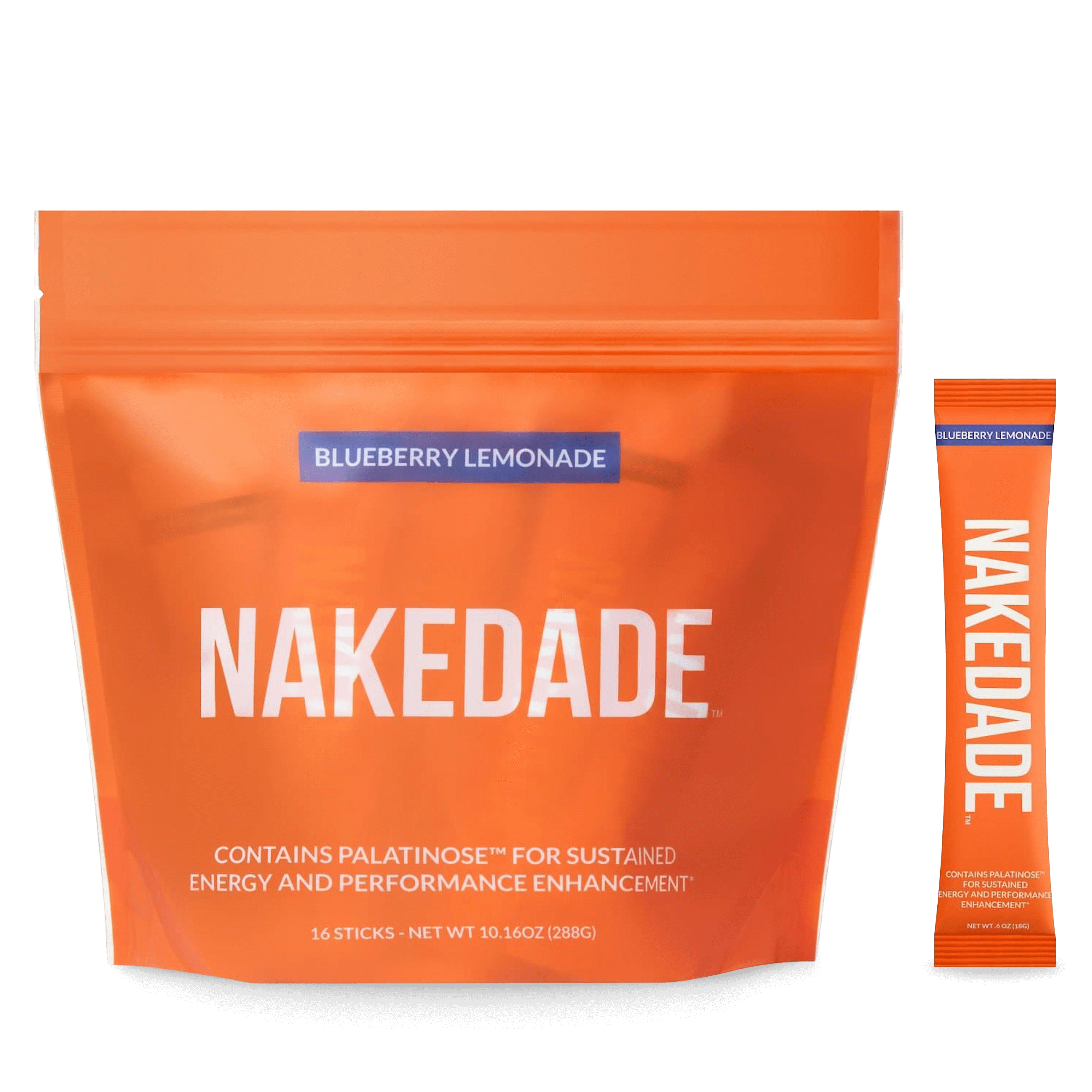 Nakedade Blueberry Lemonade electrolyte powder packet main image