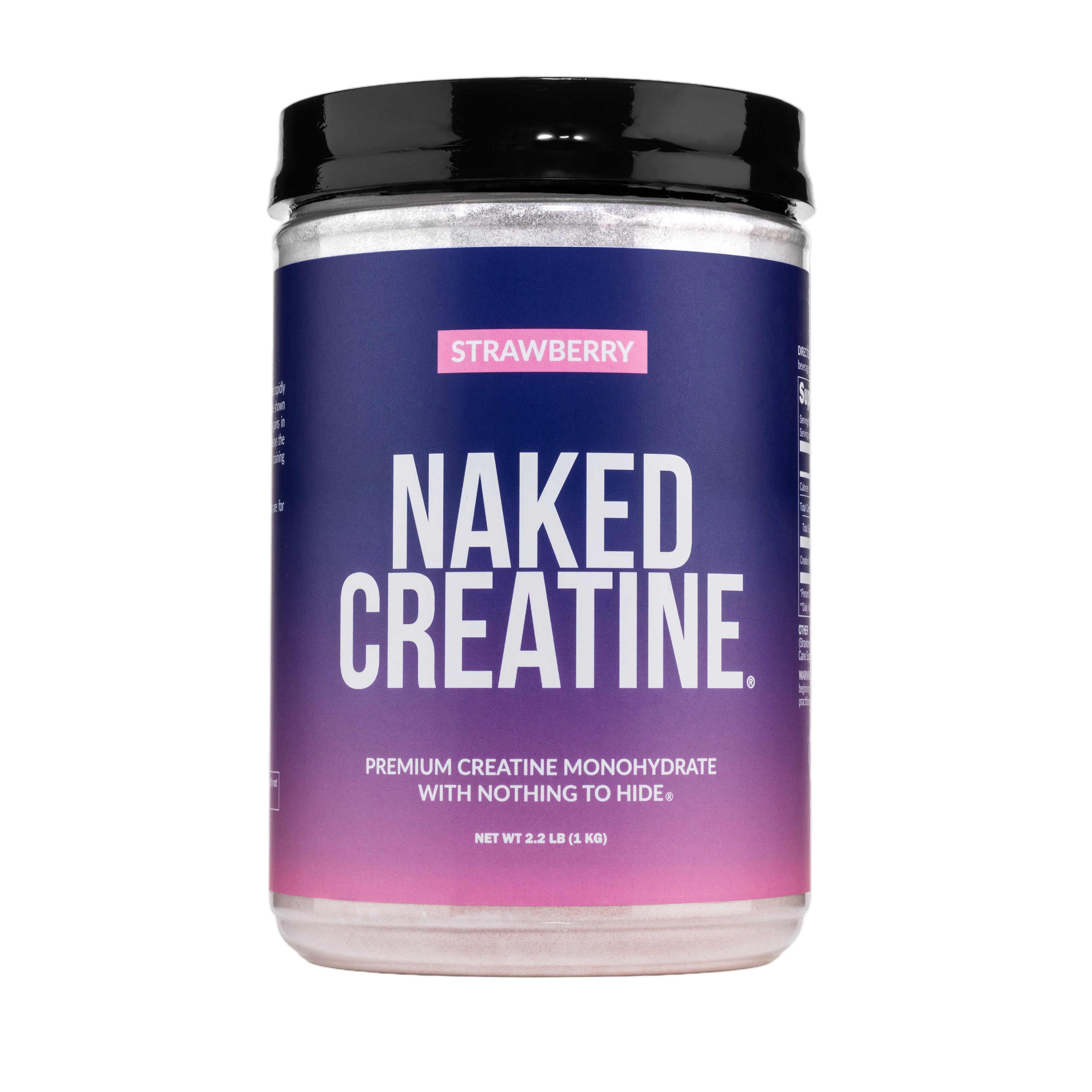 Bag of strawberry creatine monohydrate powder, 2.2lb