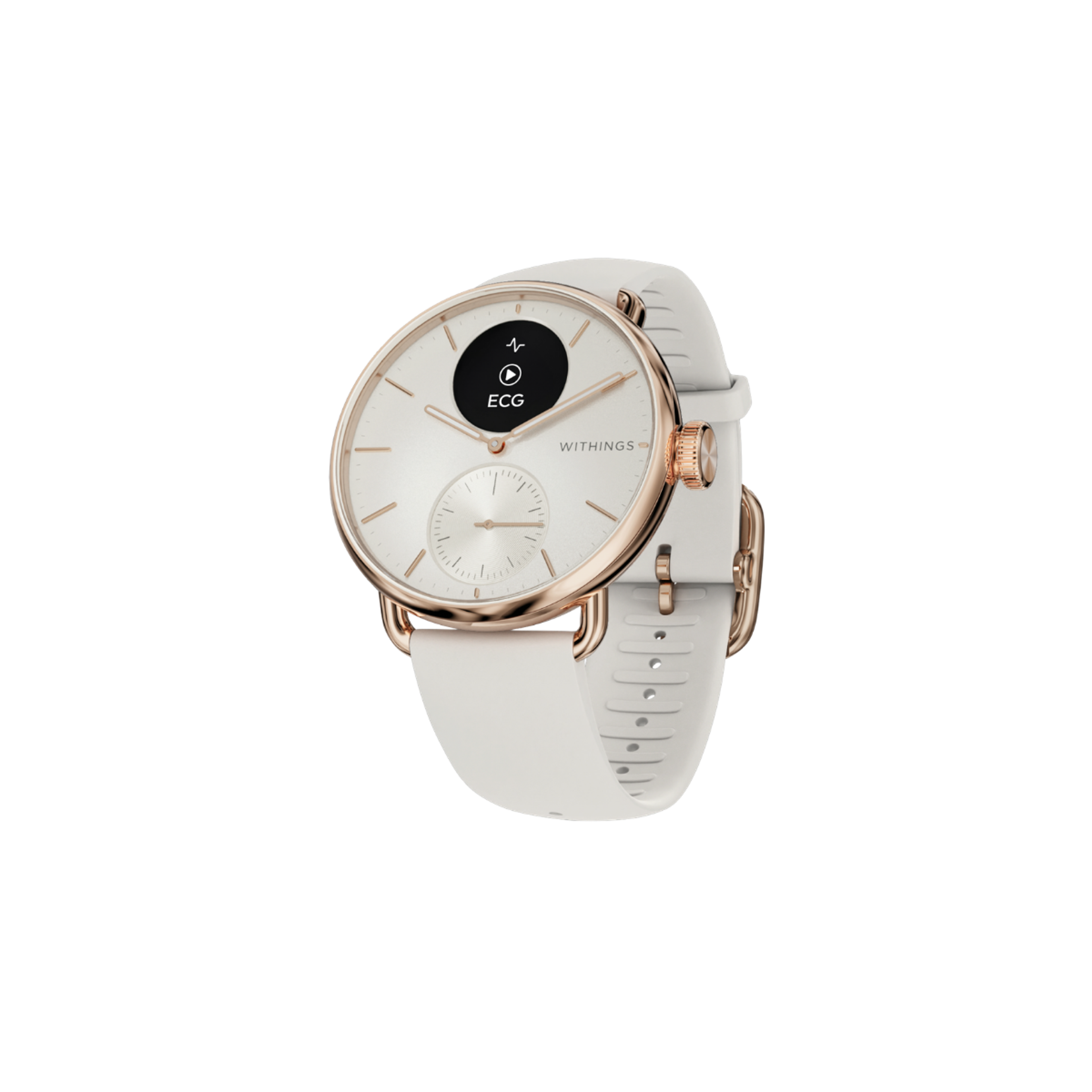 ScanWatch 2 38mm White & Rose Gold