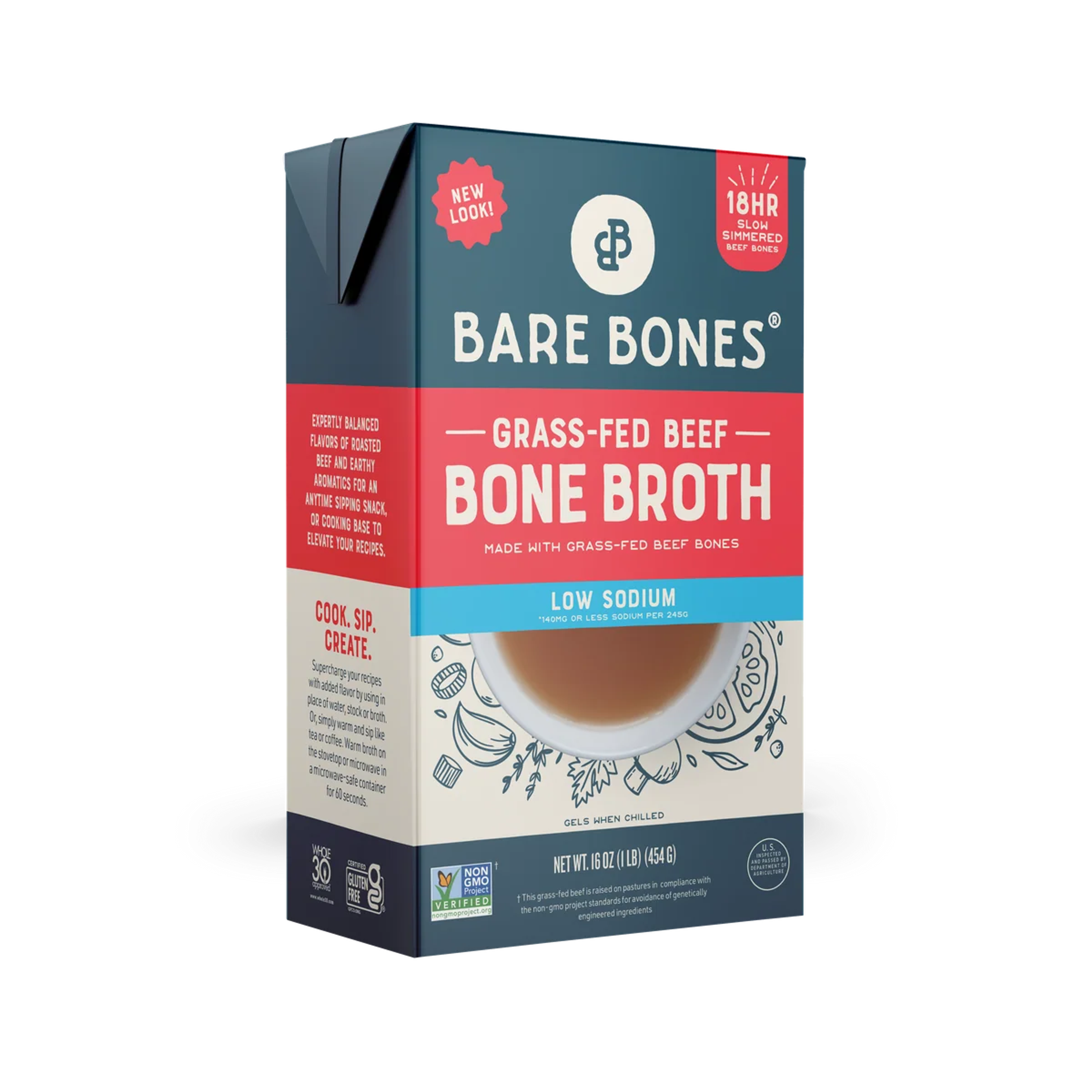 Product image for Low Sodium Bone Broth in Beef