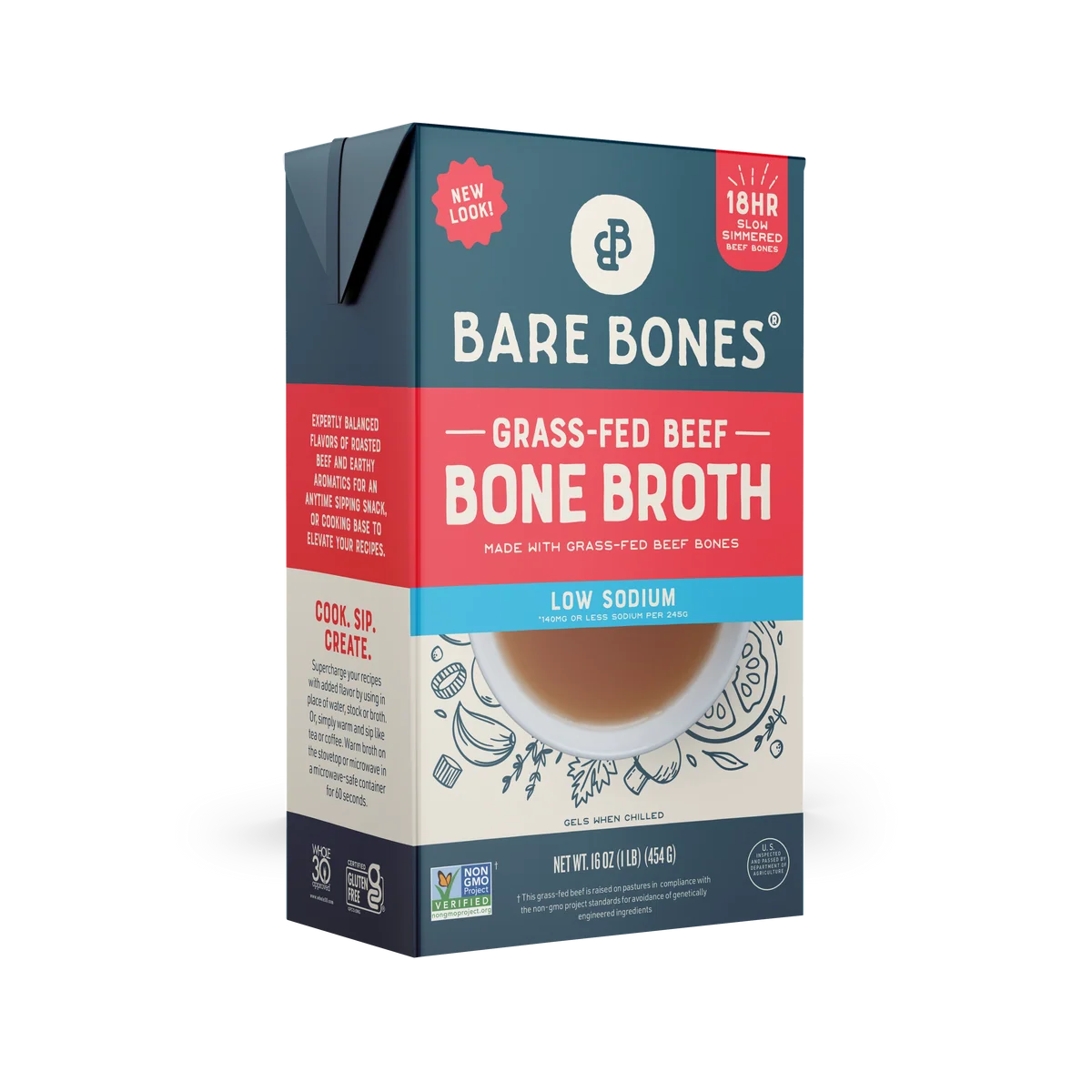 Product image for Low Sodium Bone Broth in Beef