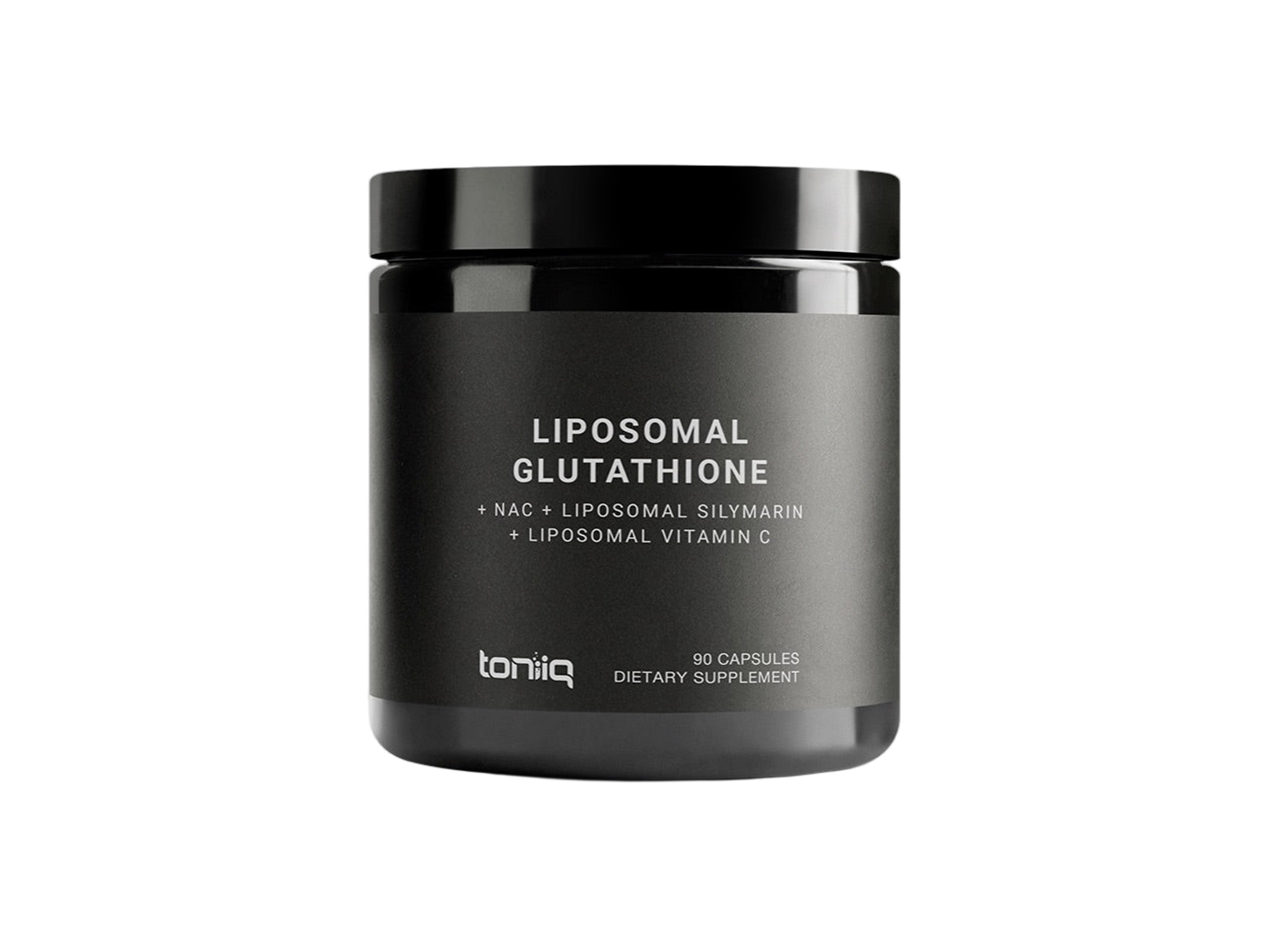 Bottle of Toniiq Liposomal Glutathione Complex, 90 capsules