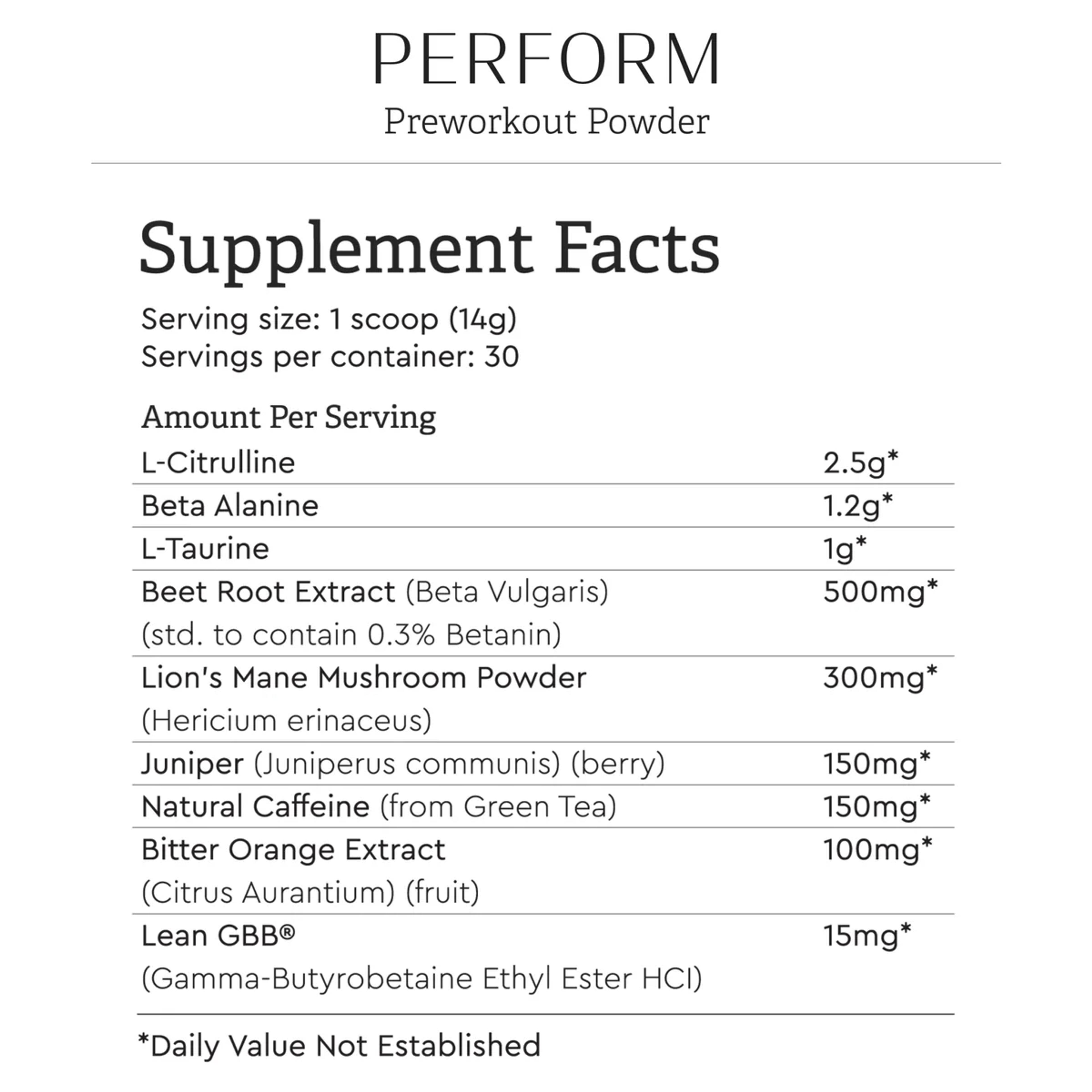 Perform® Pre-Workout Powder *PRE-ORDER
