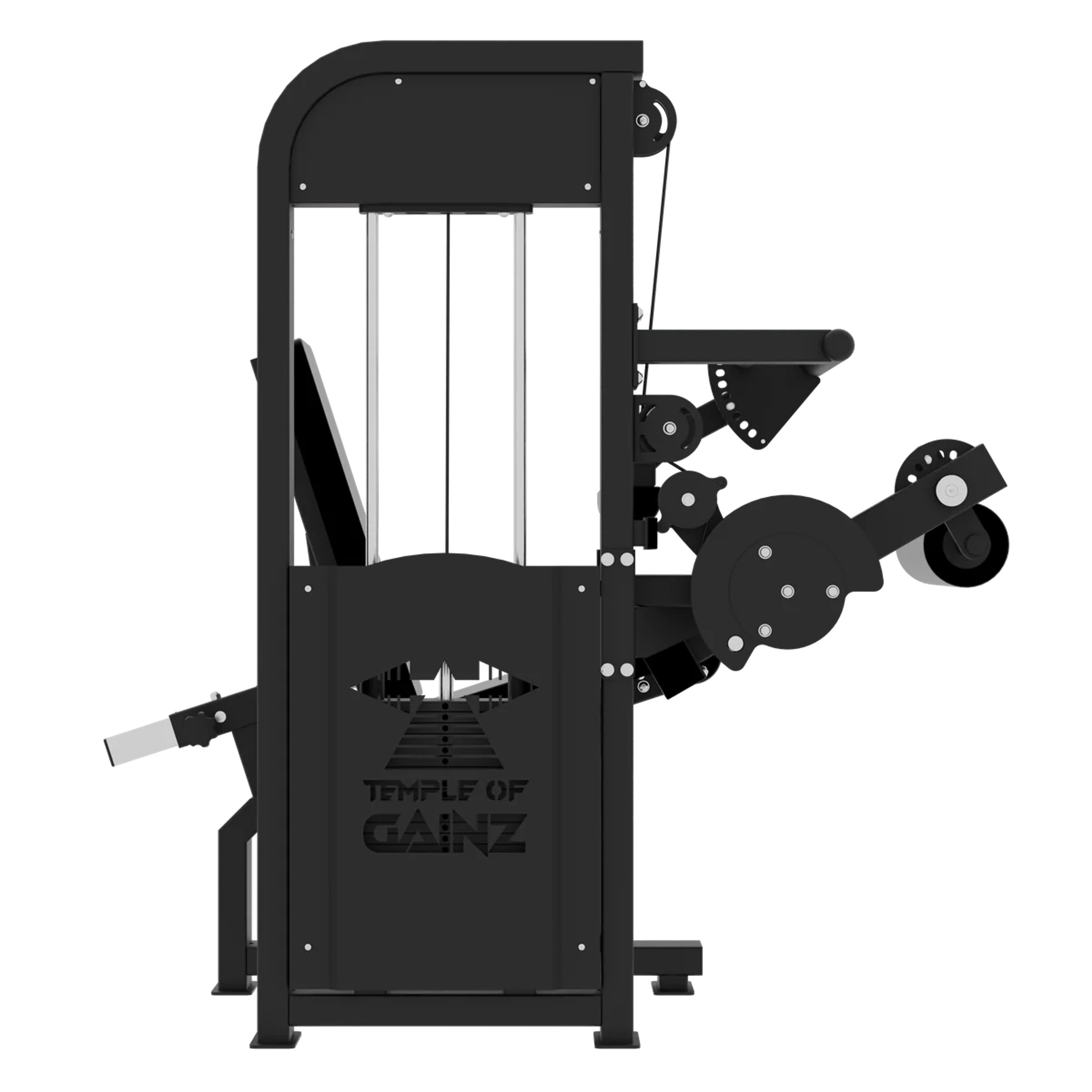 SELECTORIZED LEG EXTENSION + SEATED LEG CURL VERSION 3 in Black
