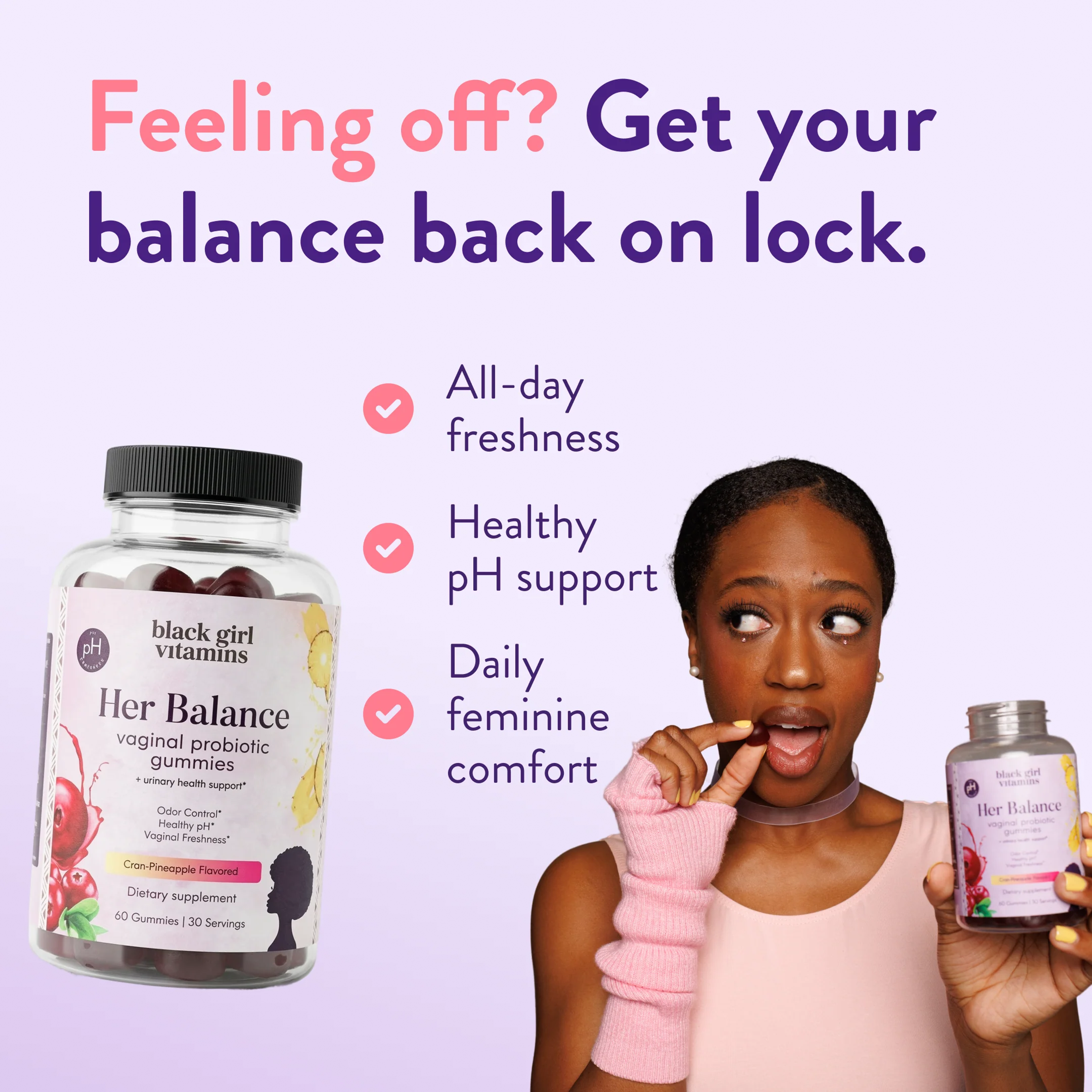 Her Balance Vaginal Probiotic Gummies, view 3