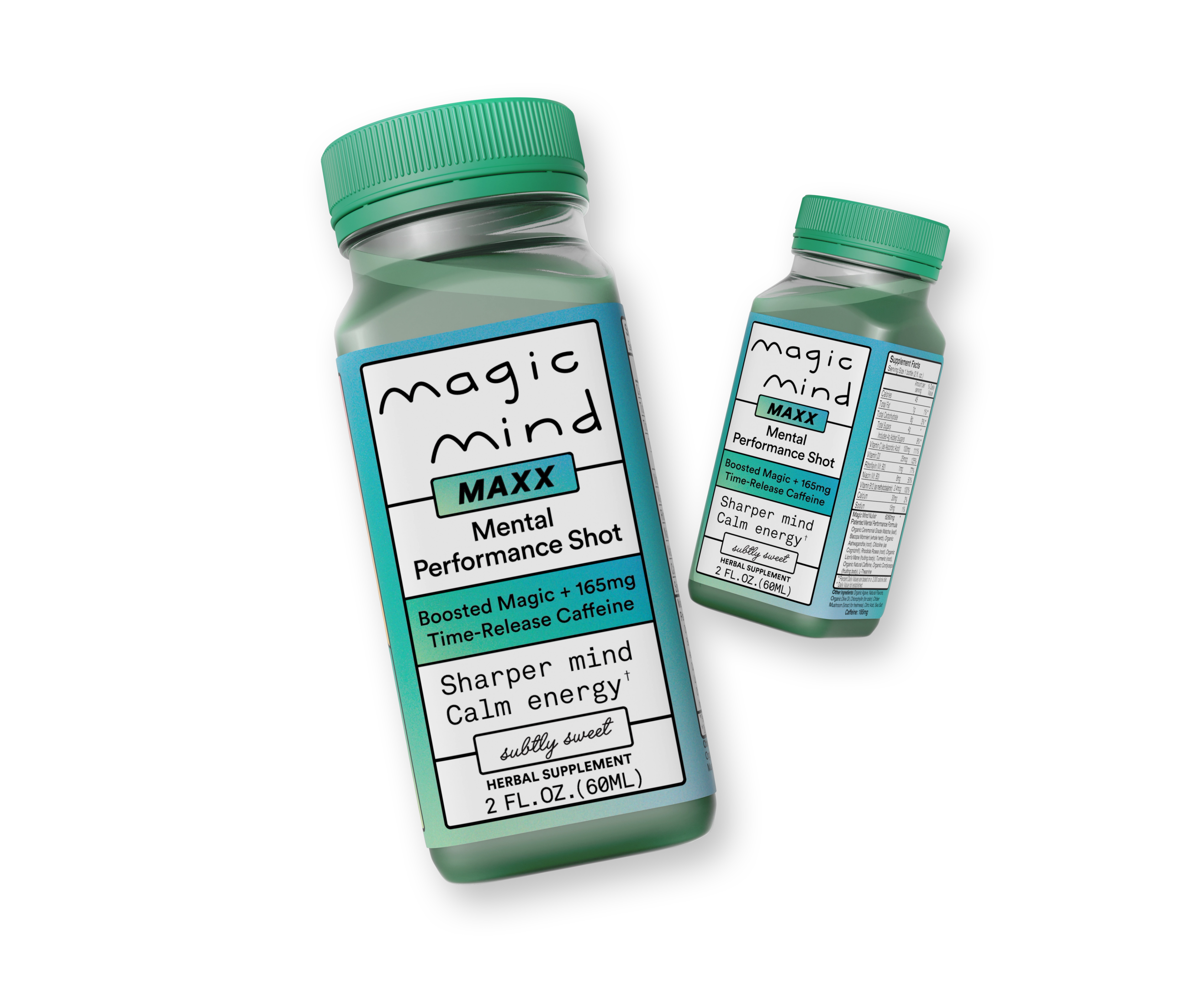 Bottle of Magic Mind MAXX mental performance shot