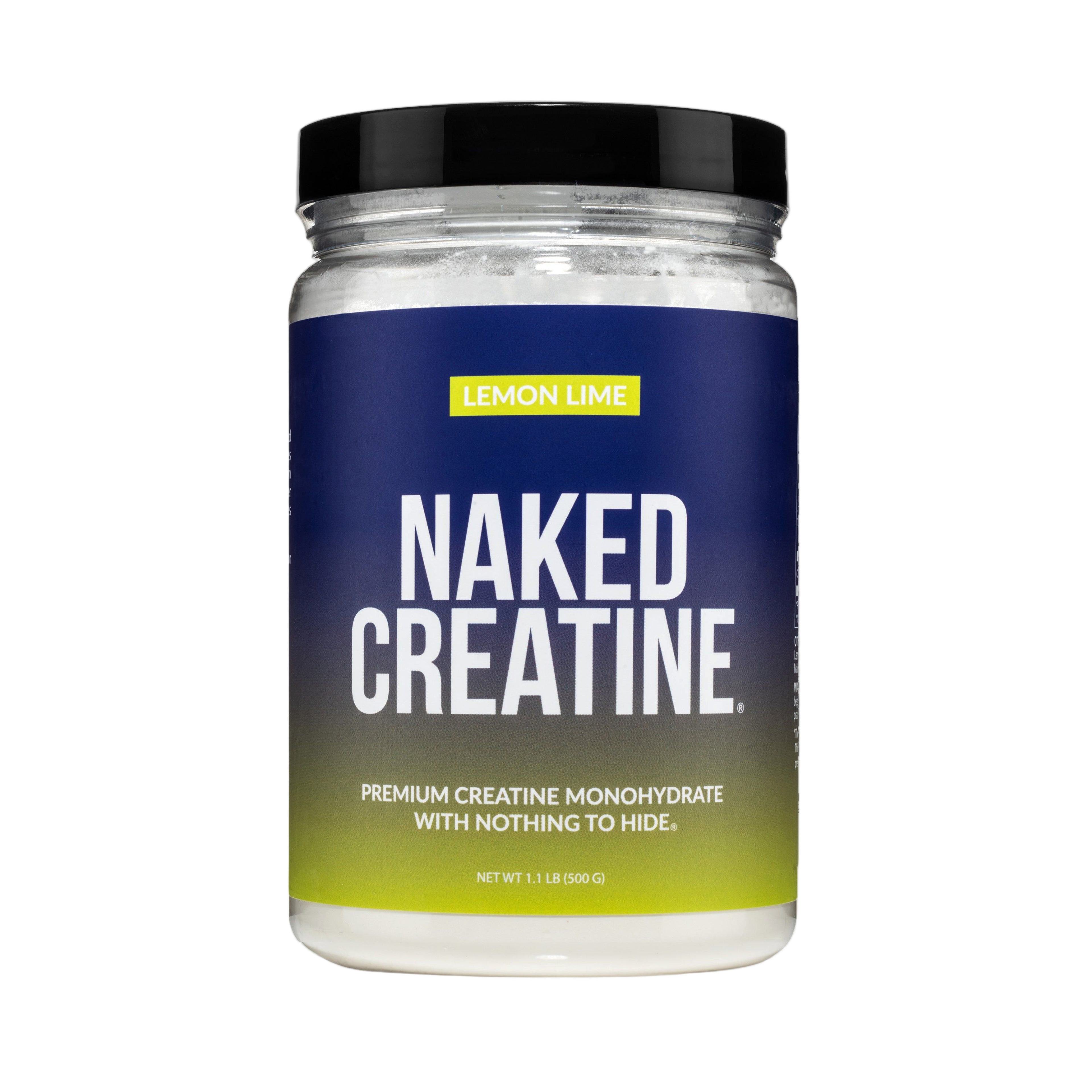 Bag of lemon lime creatine monohydrate powder, 1.1 lb