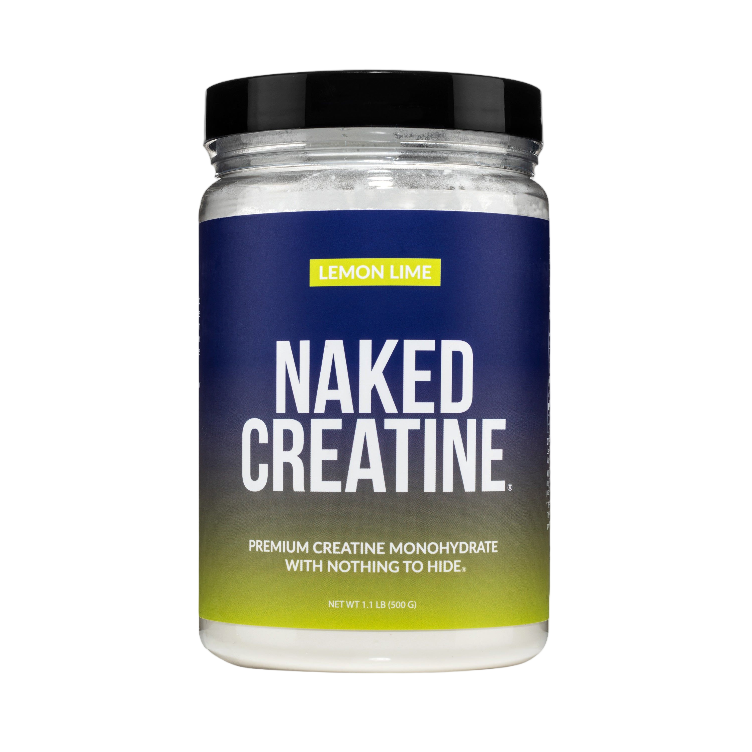 Bag of lemon lime creatine monohydrate powder, 1.1 lb