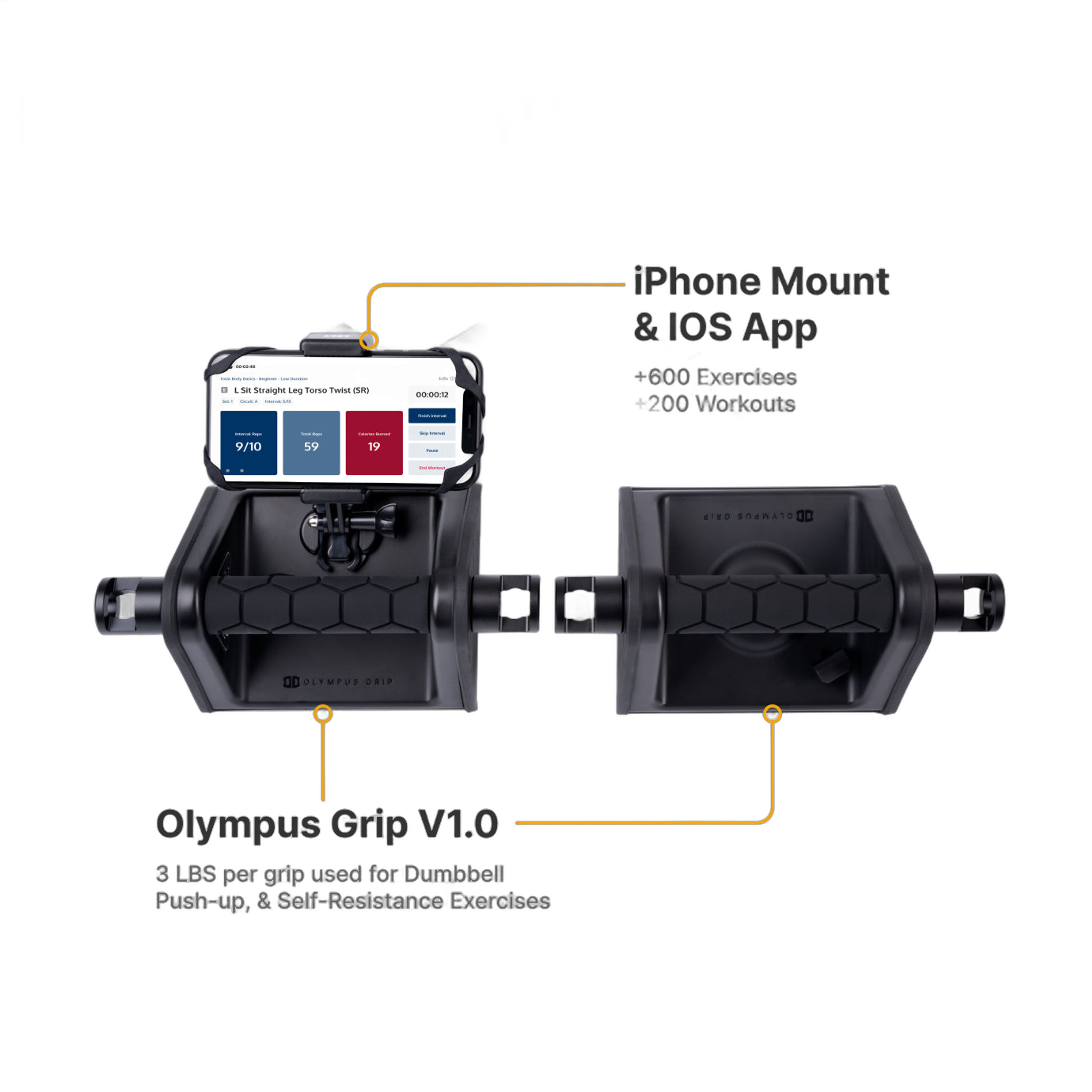 Olympus Grip® - Double Workout Advantage™ - Basic Package
