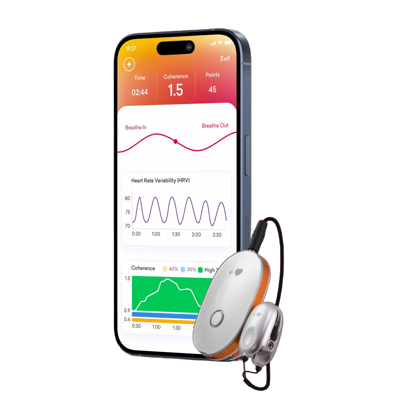 The Inner Balance™ Coherence Plus Sensor and HeartMath® App