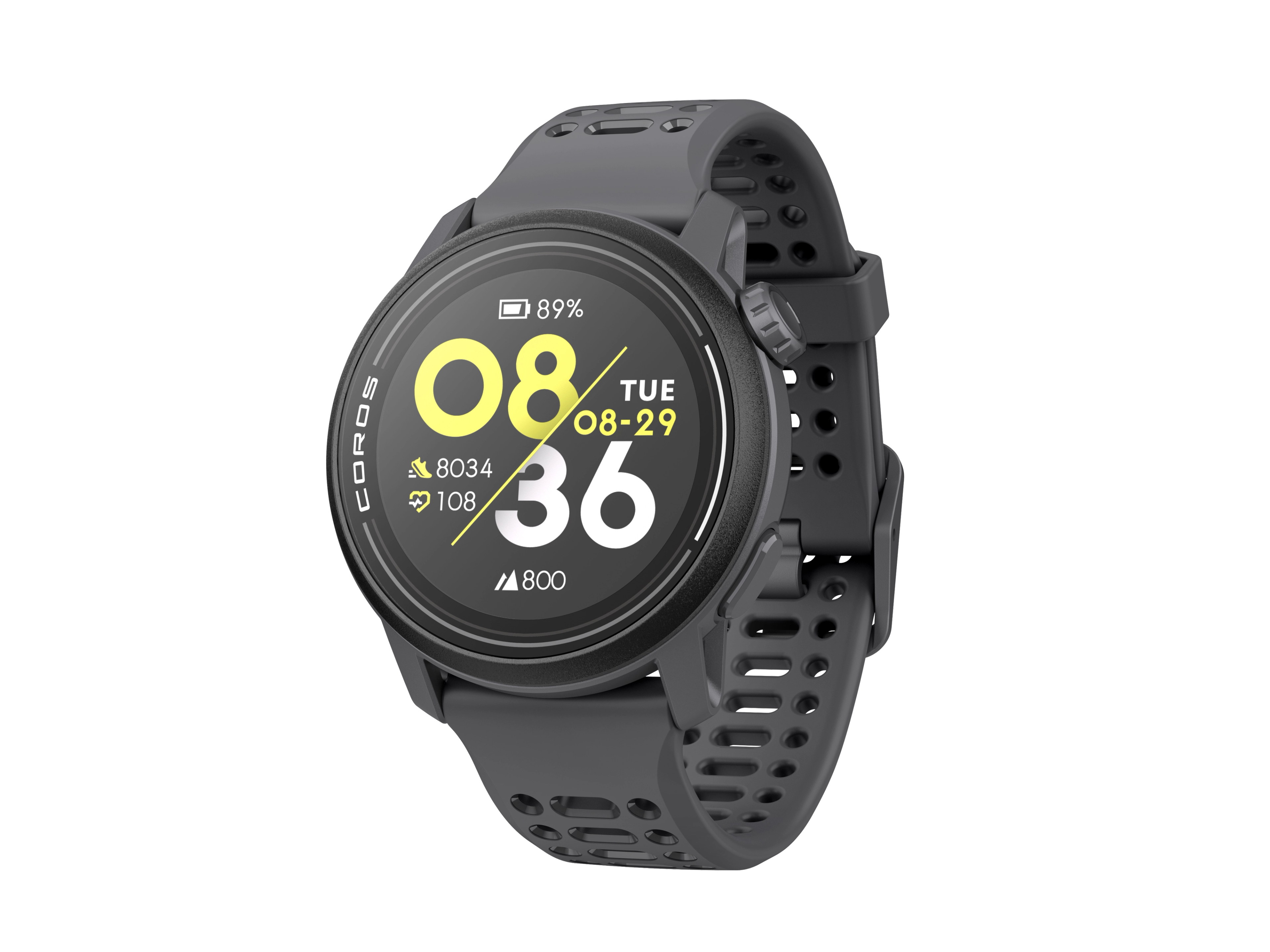COROS PACE 3 GPS Sport Watch Black w/ Silicone Band