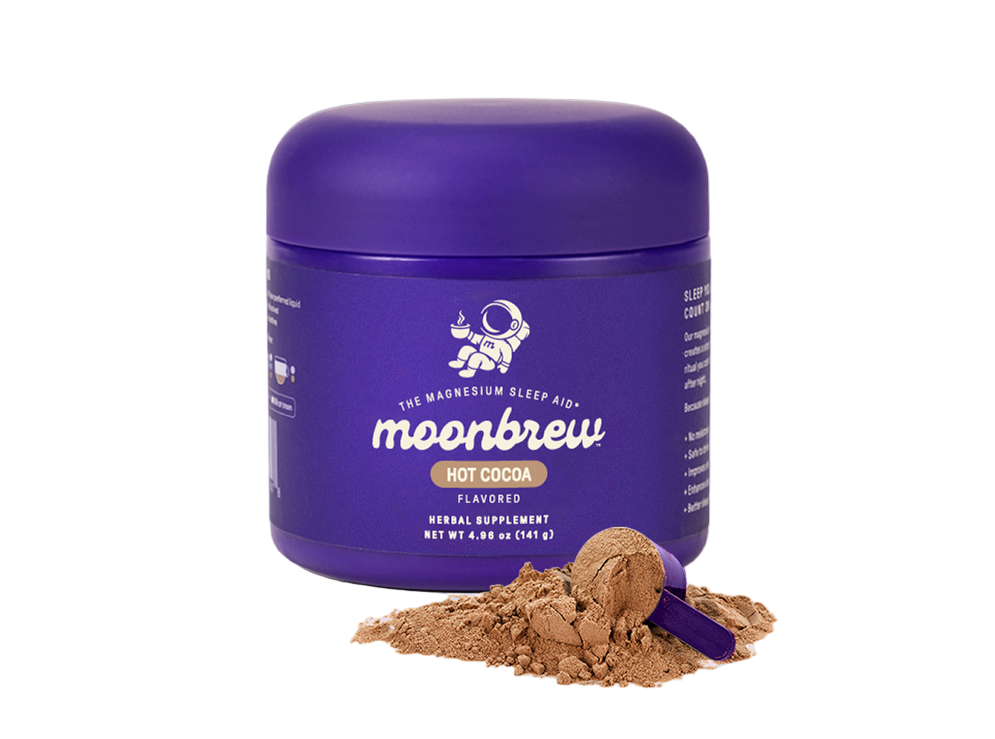 Box of MoonBrew Magnesium Sleep Aid hot cocoa mix