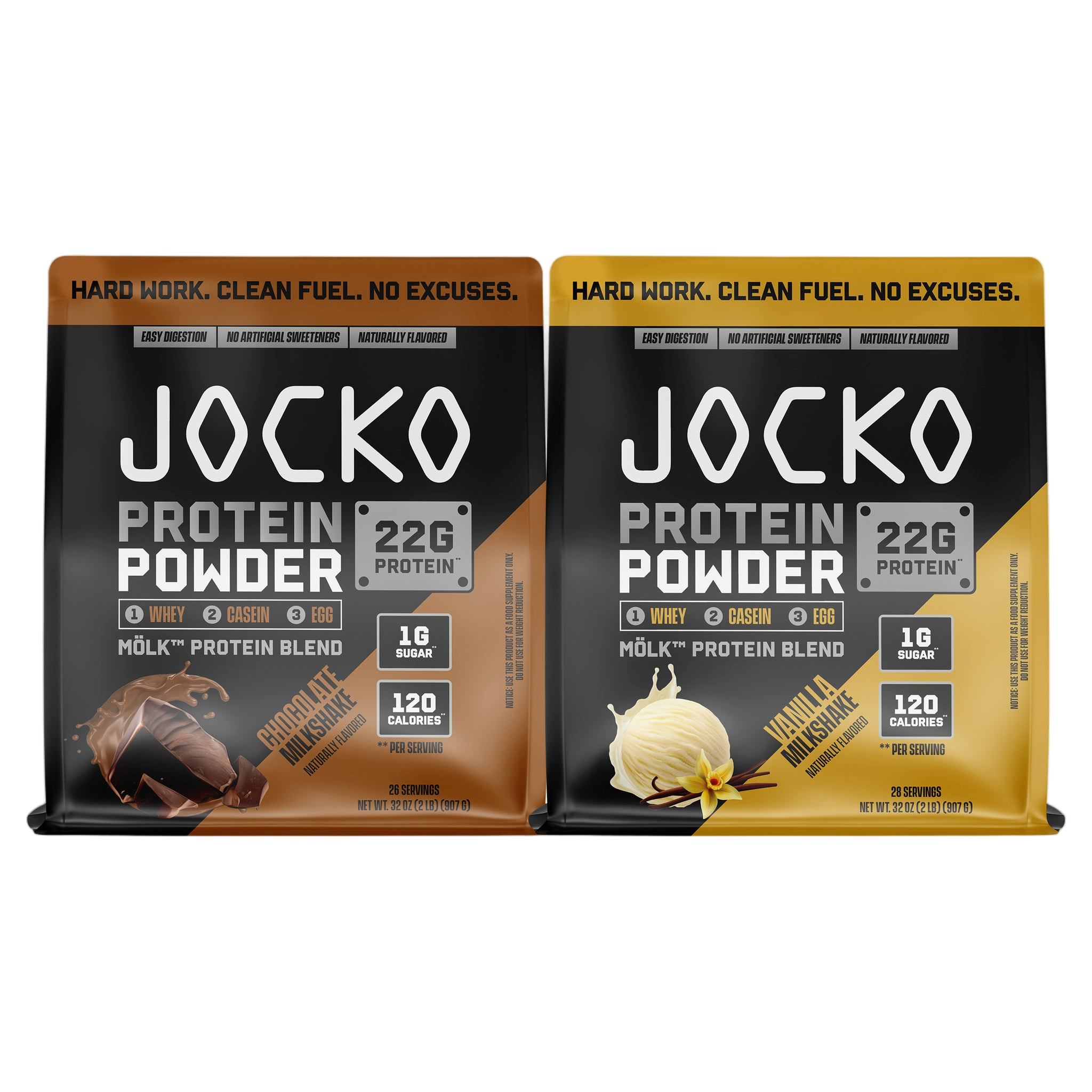 Jocko Molk protein powder bundle product packaging